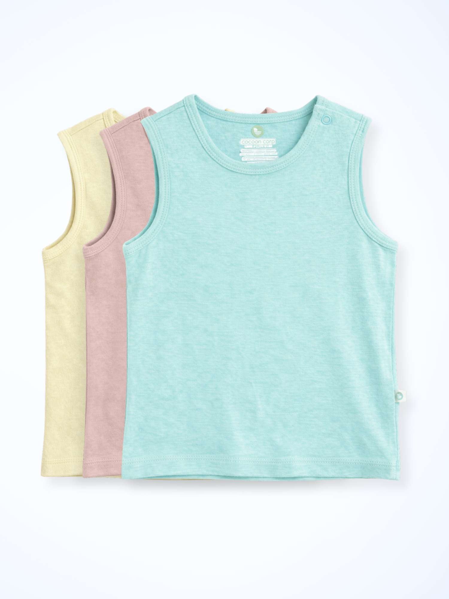 bamboo knit vest pack of 3