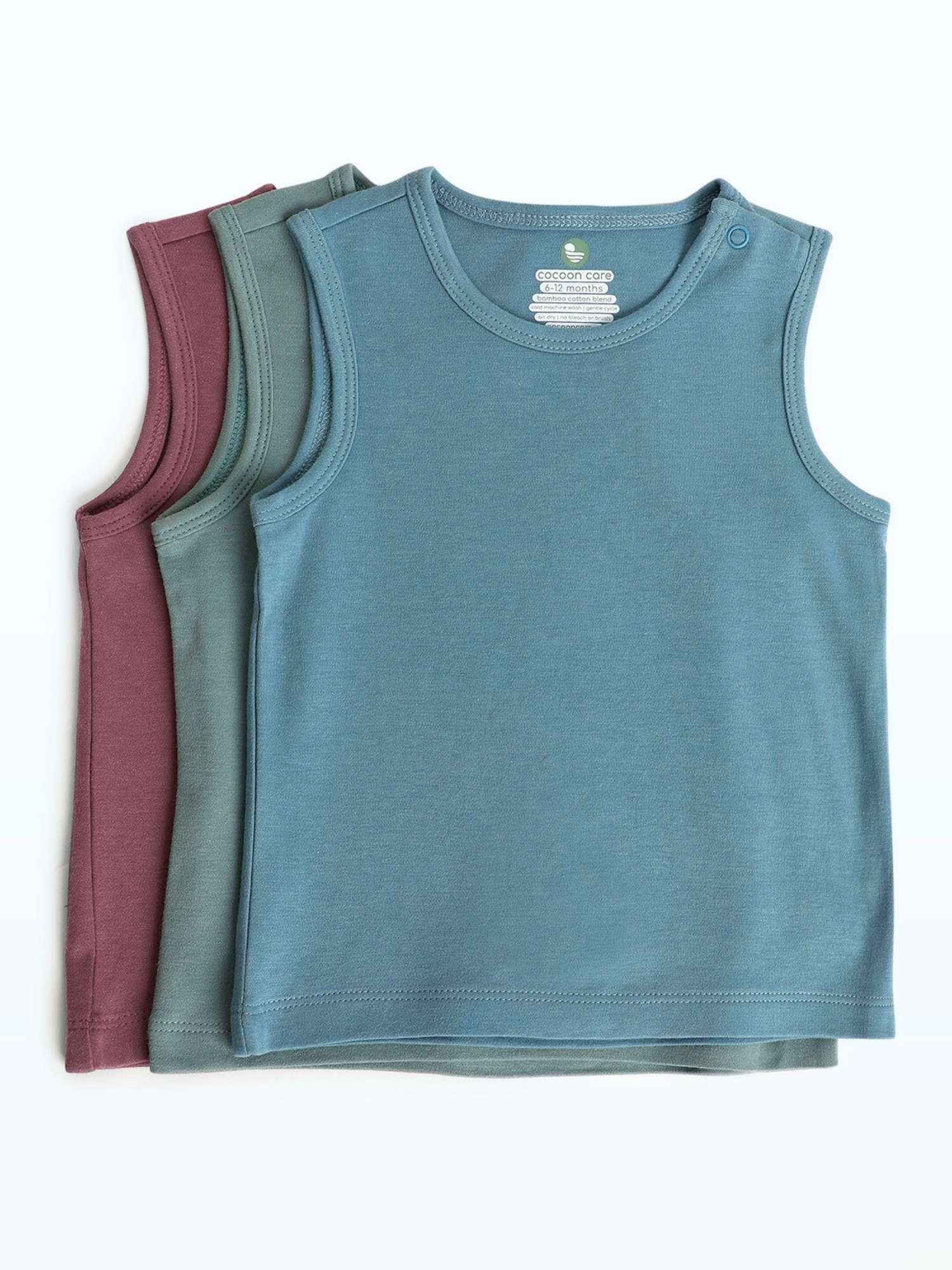 bamboo knit vest pack of 3