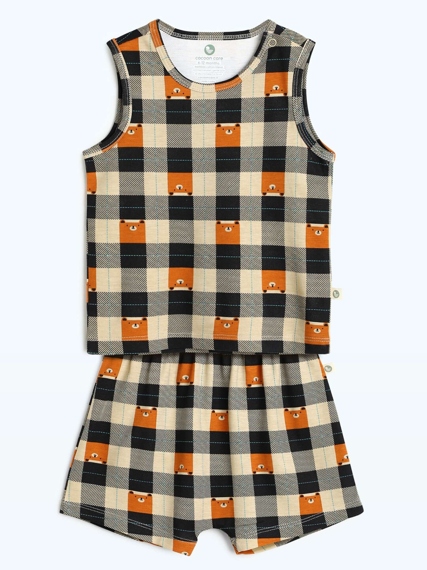 bamboo knit vest short set