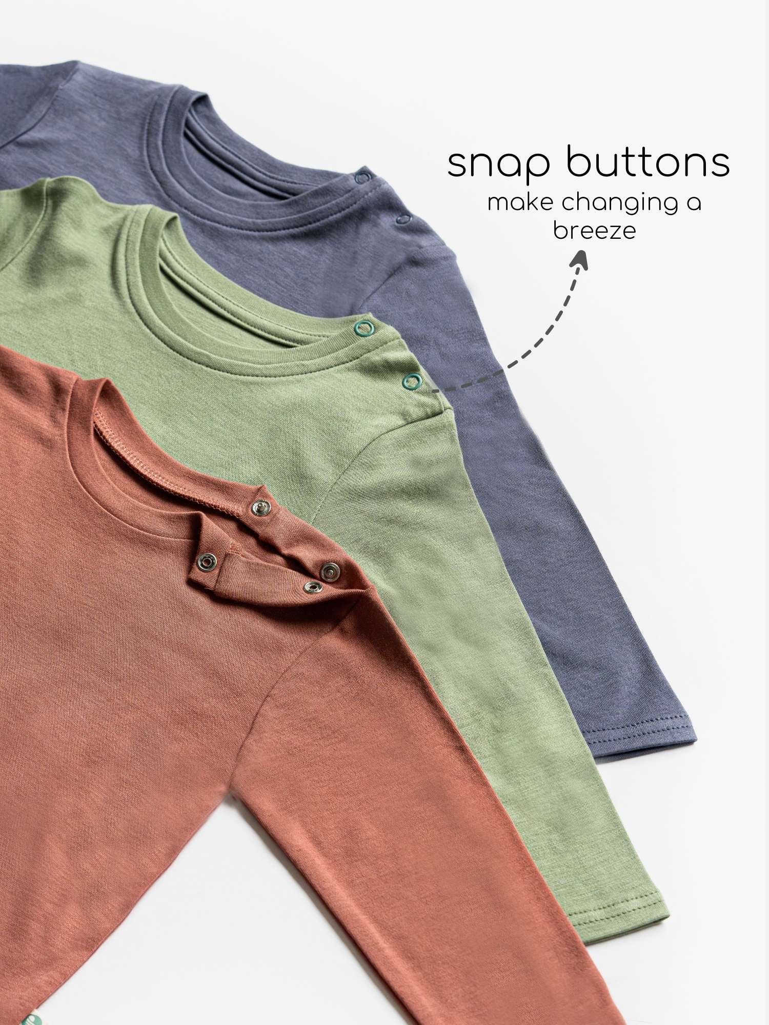 bamboo long sleeve t-shirt pack of 3 set 1