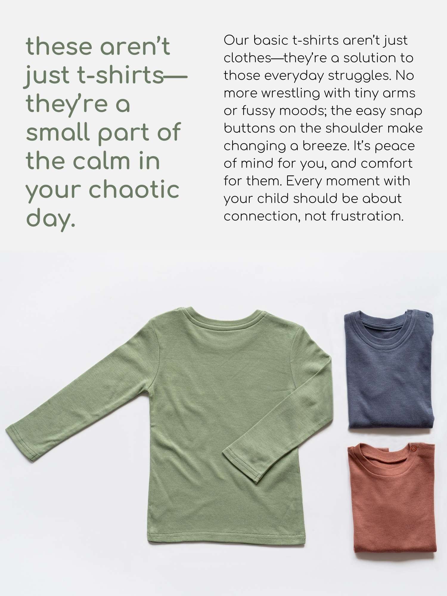 bamboo long sleeve t-shirt pack of 3 set 1