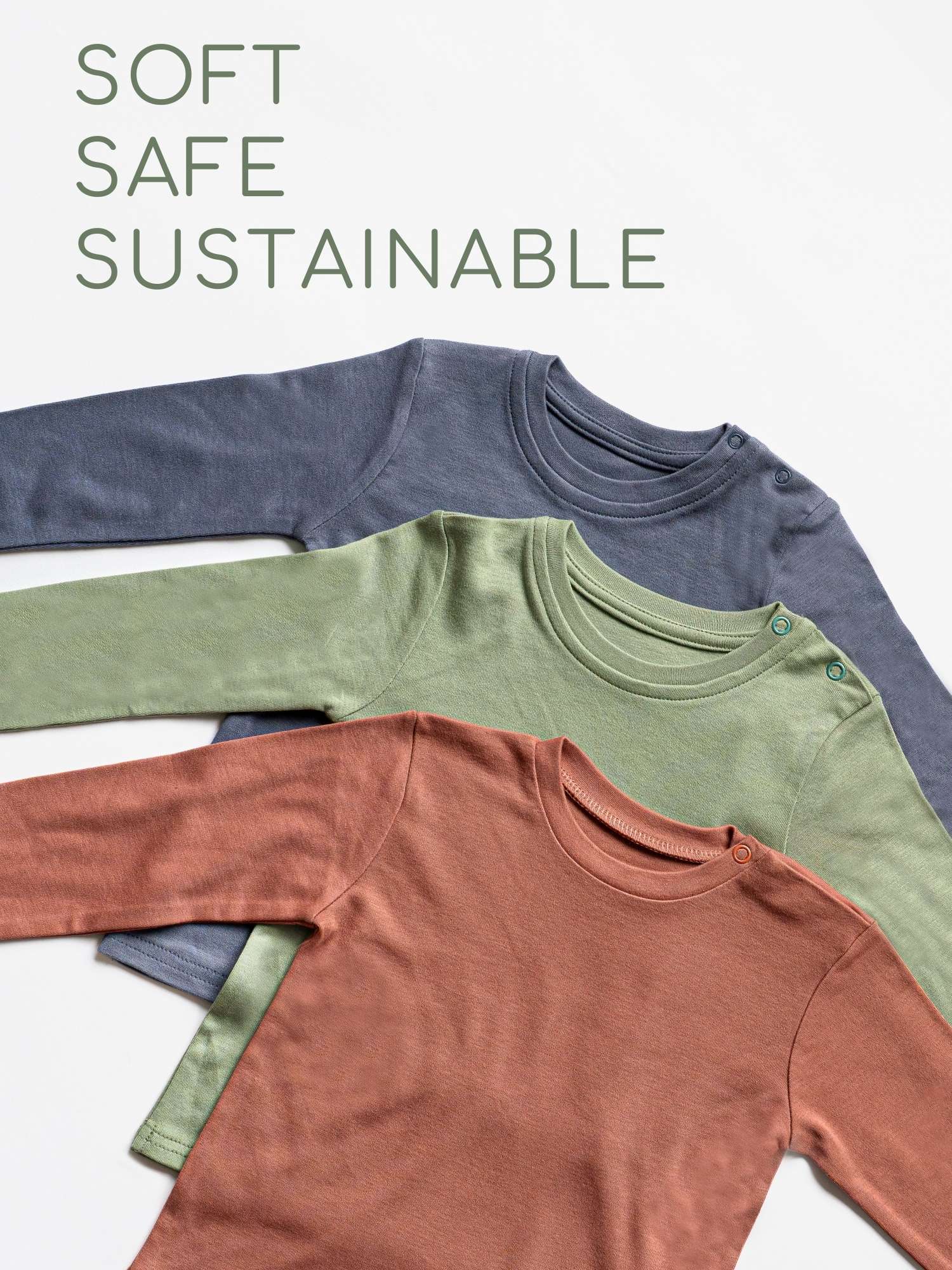 bamboo long sleeve t-shirt pack of 3 set 1