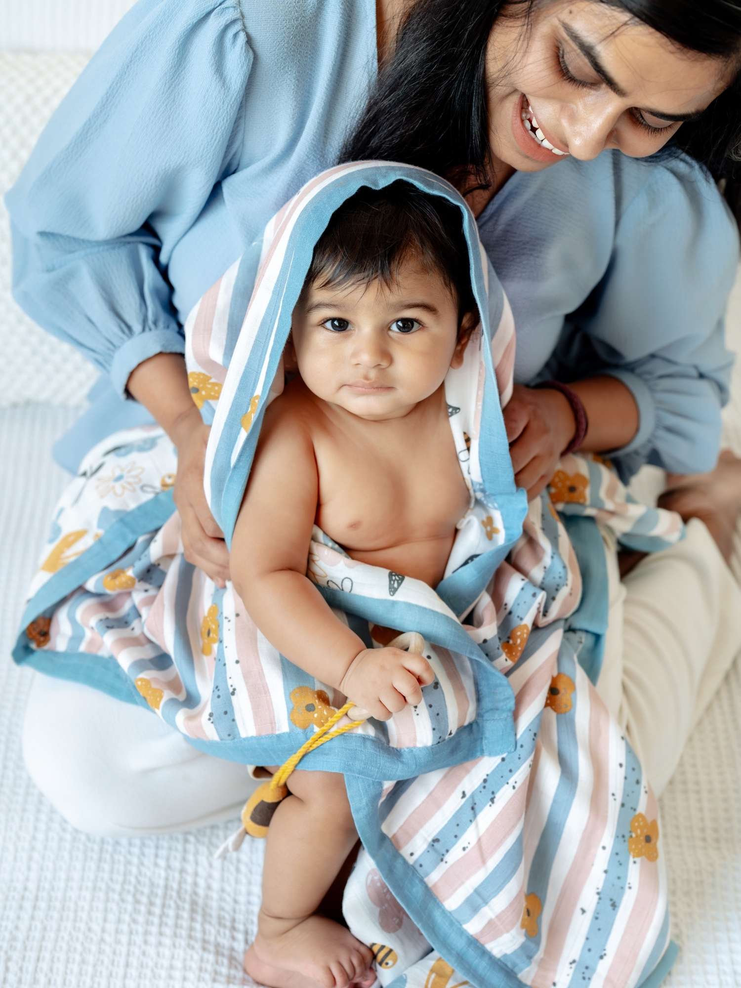 bamboo muslin double-sided baby blanket