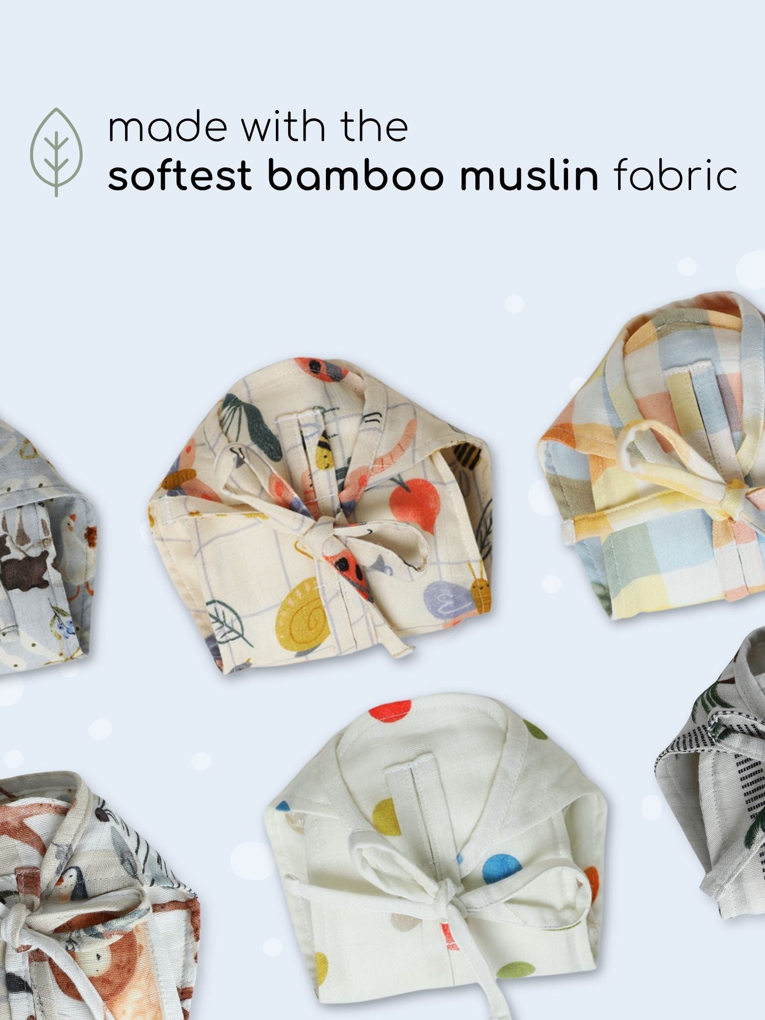 bamboo muslin nappy pack of 3