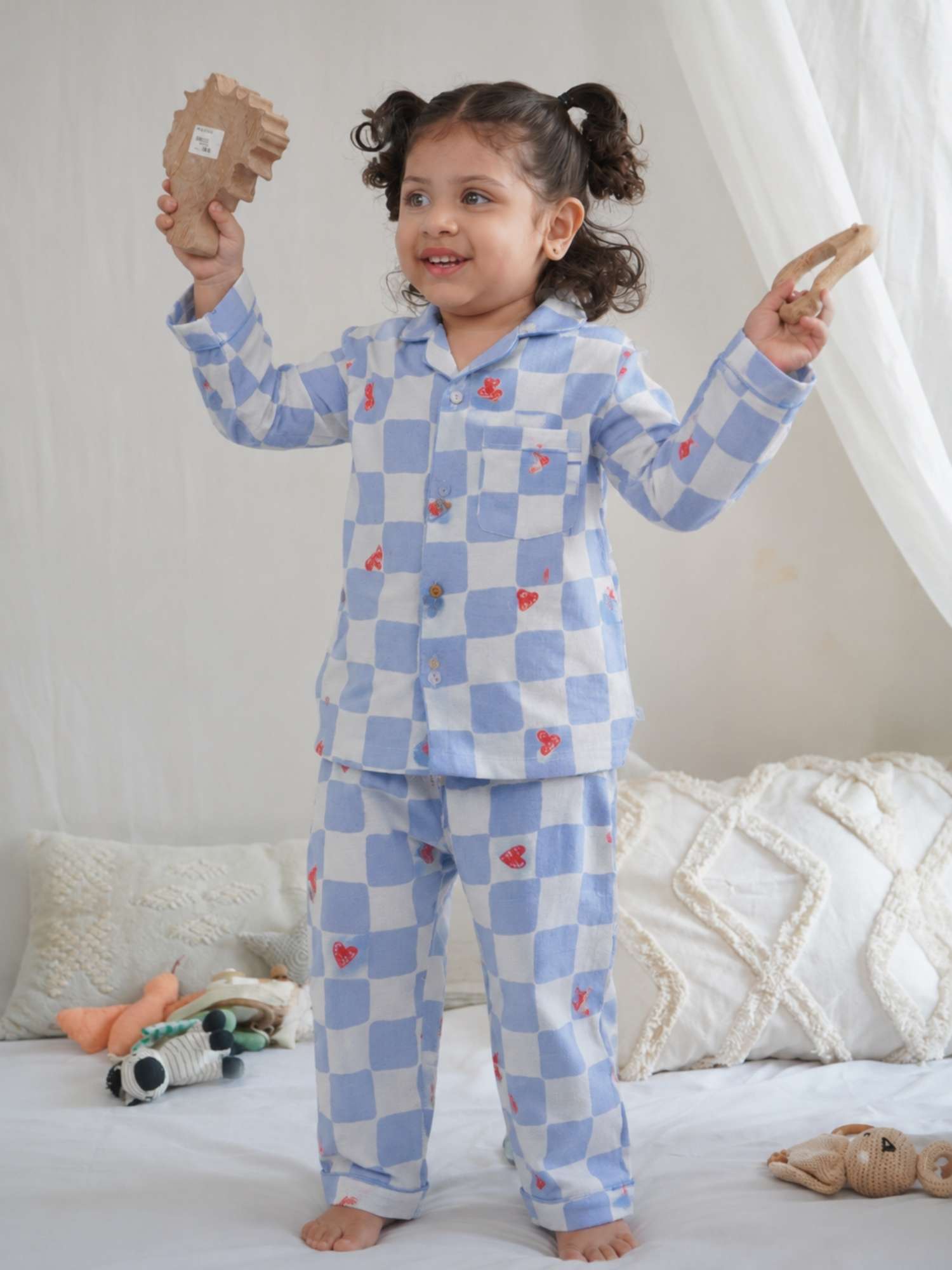 bamboo muslin nightsuit set