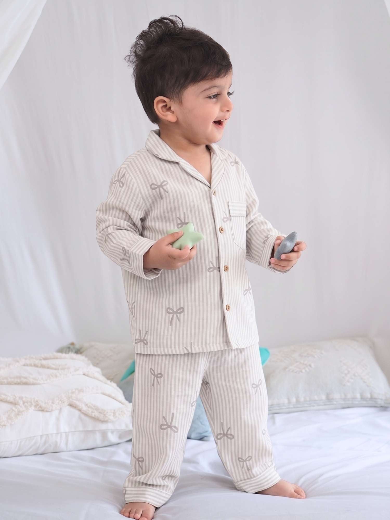 bamboo muslin nightsuit set