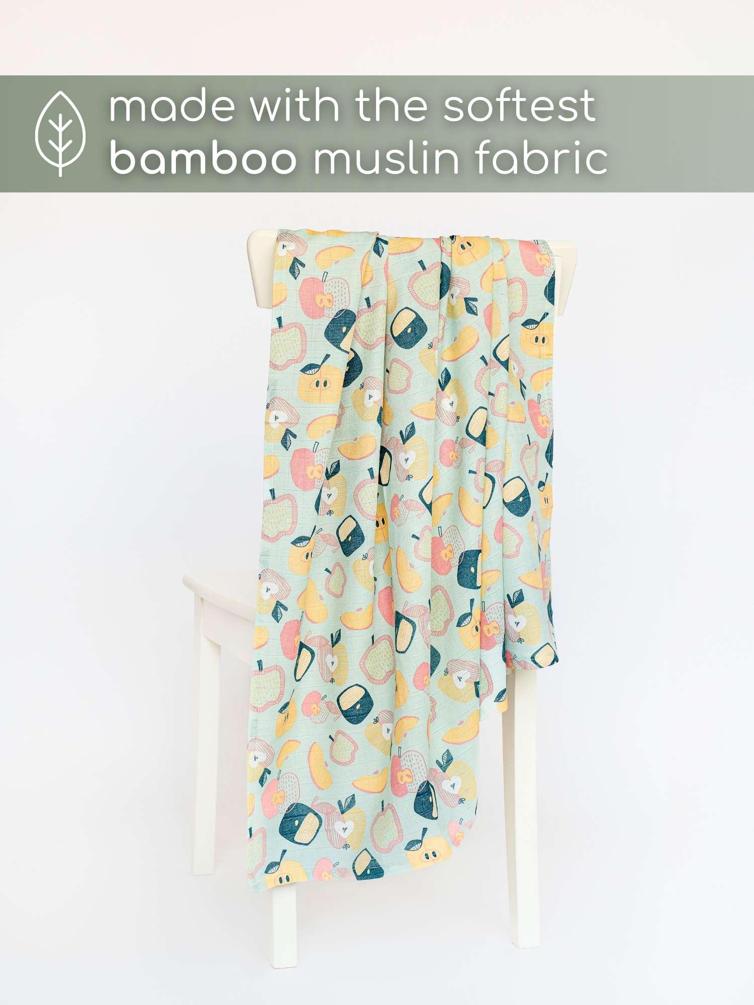bamboo muslin swaddle - abstract world