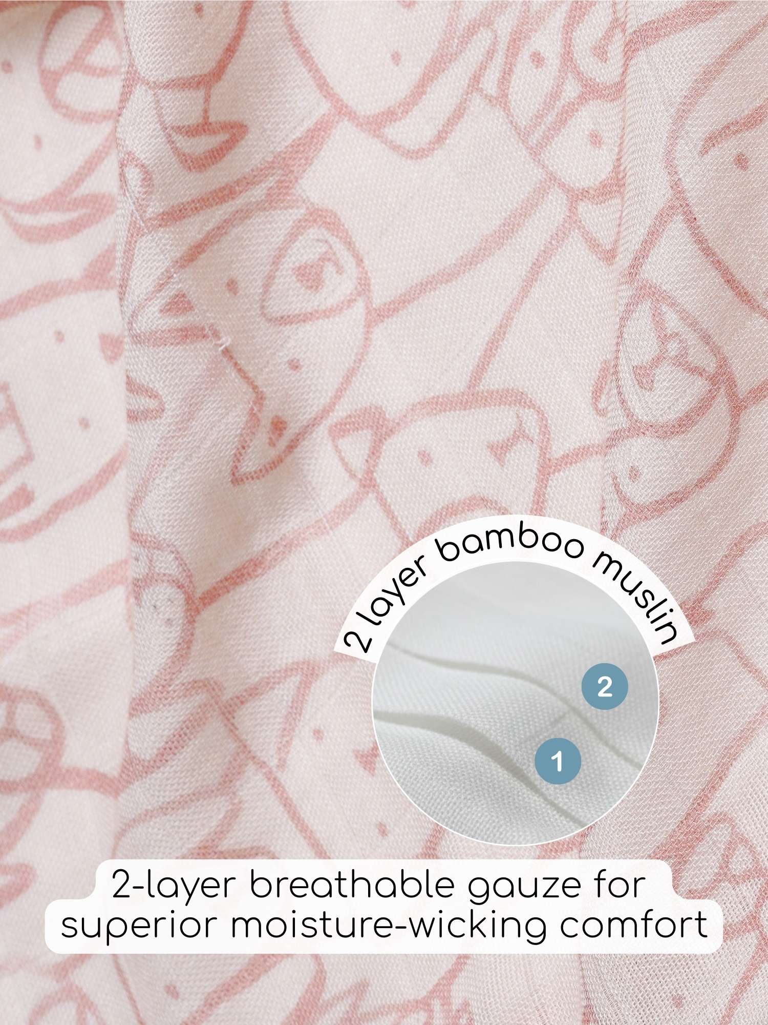 bamboo muslin swaddle - into the wild