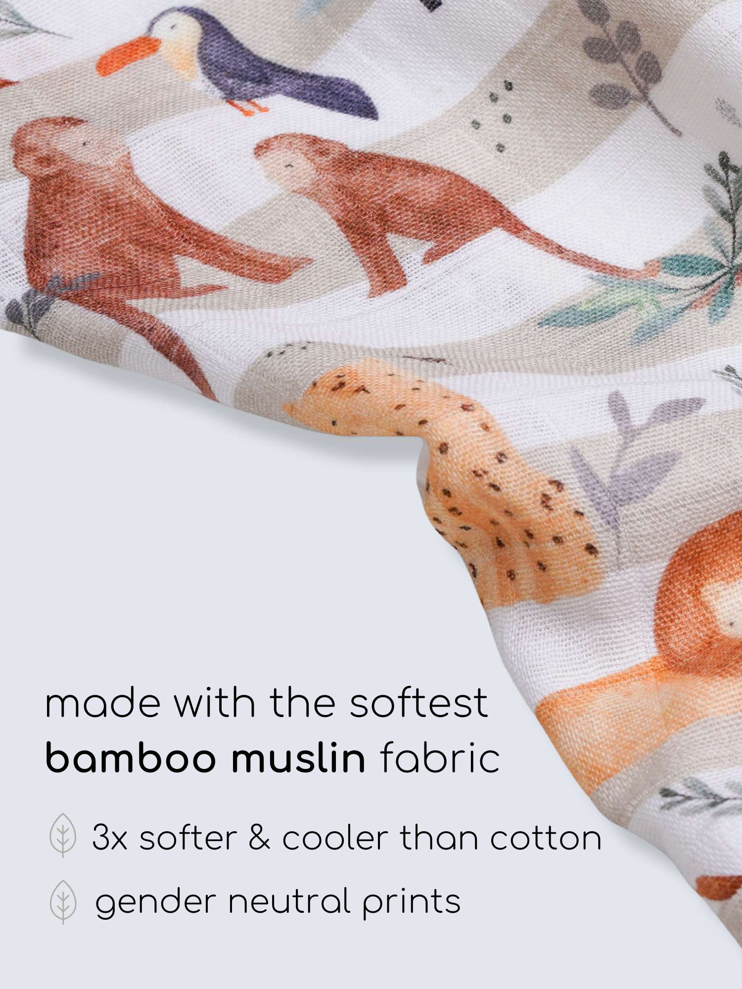 bamboo muslin swaddle pack of 2