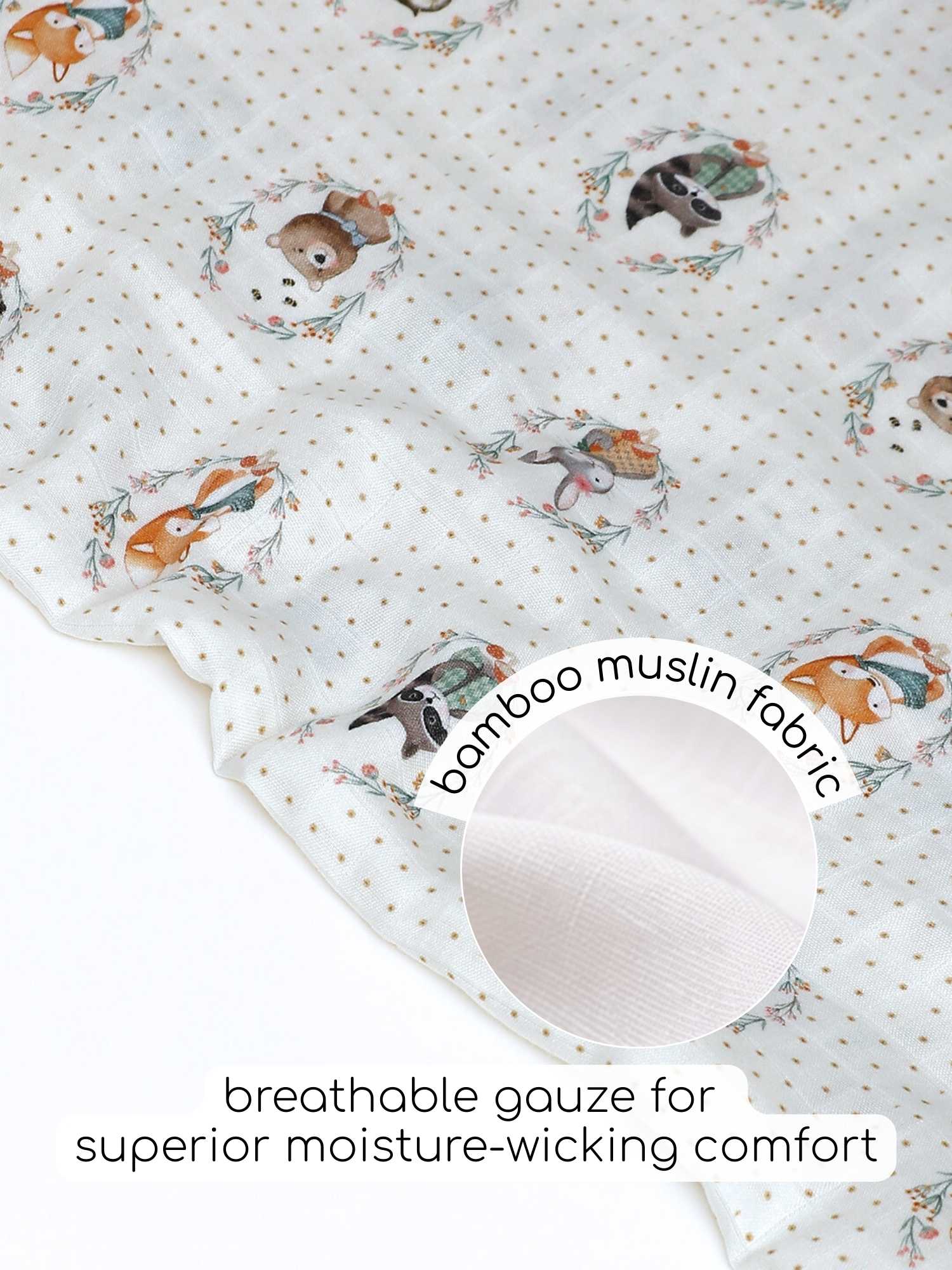 bamboo muslin swaddle pack of 2