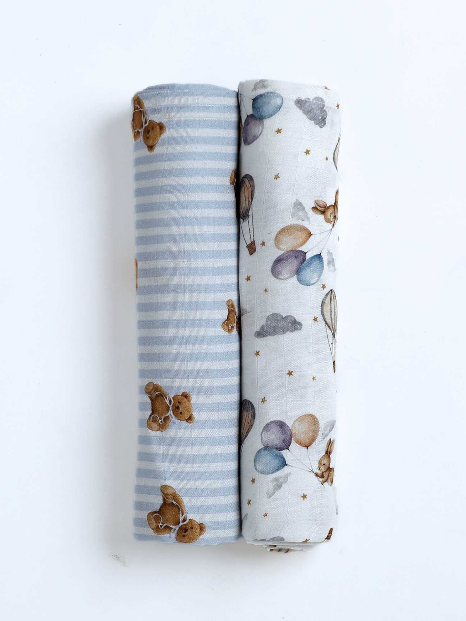 bamboo muslin swaddle pack of 2