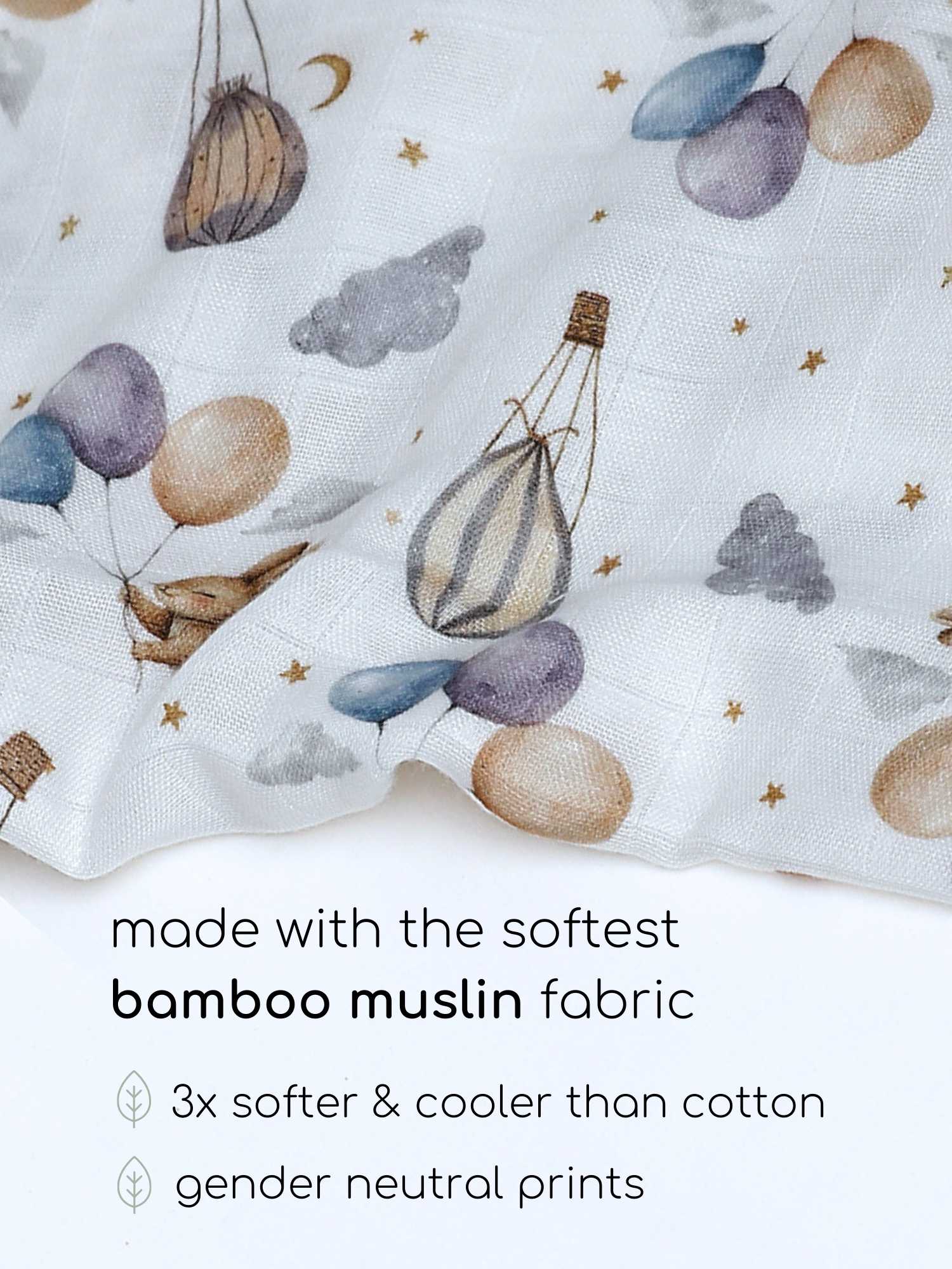 bamboo muslin swaddle pack of 2