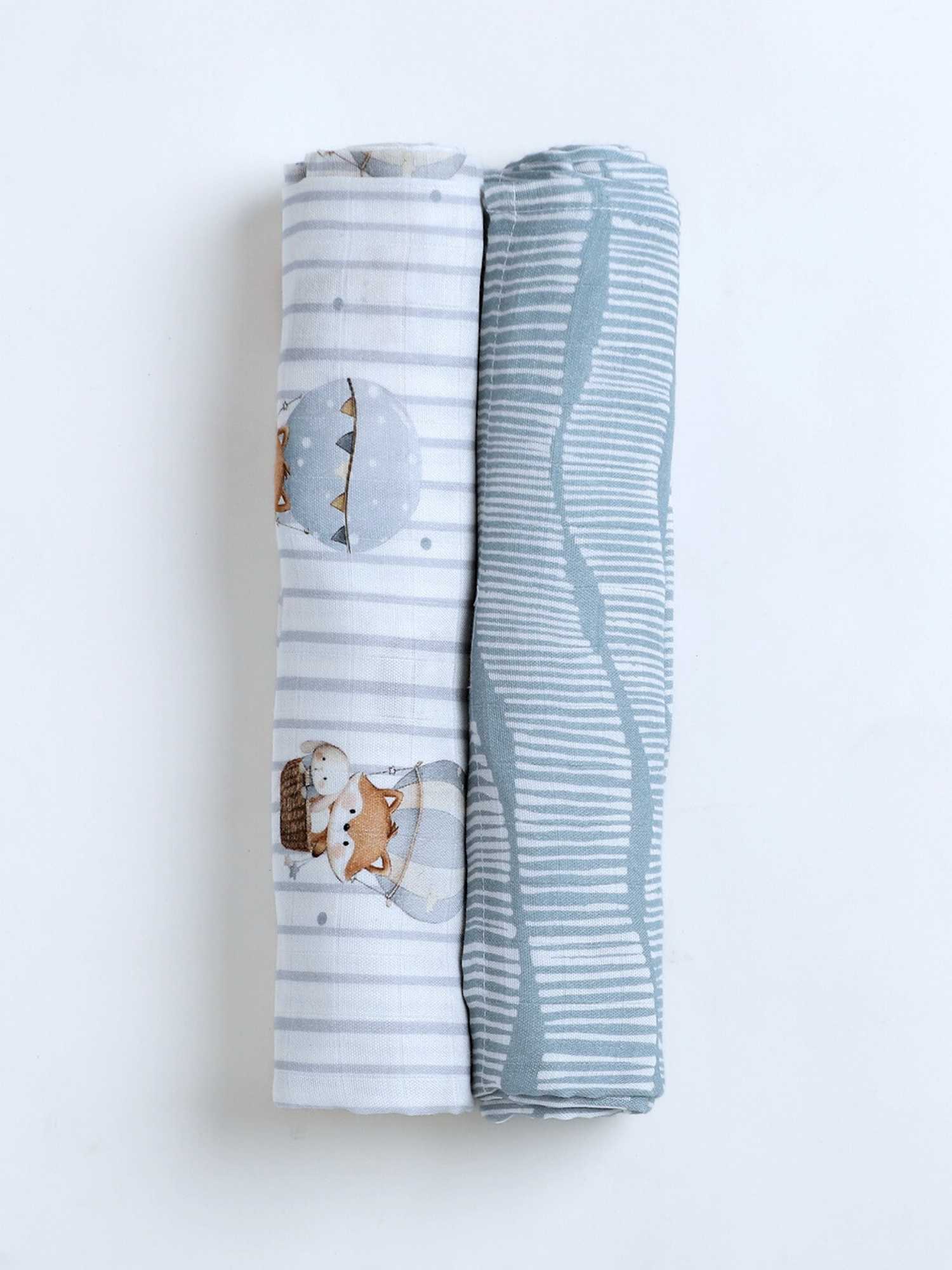 bamboo muslin swaddle pack of 2