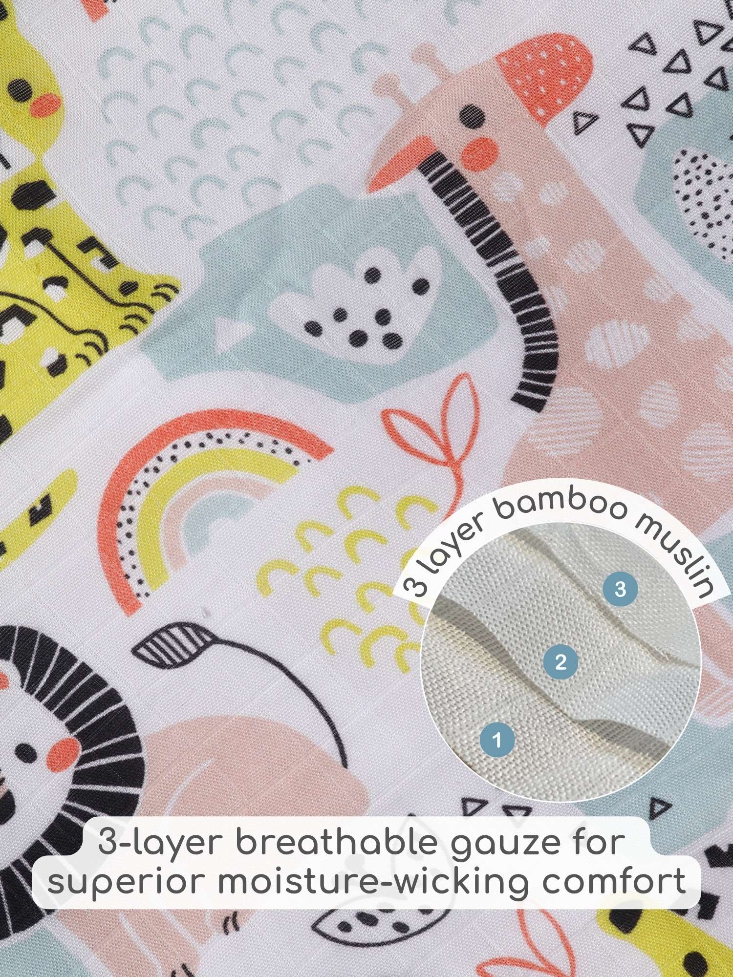 bamboo muslin 3-in-1 multi wrap towel