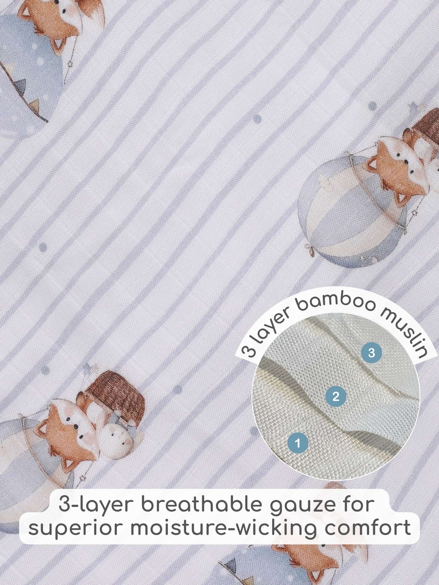 bamboo muslin 3-in-1 multi wrap towel