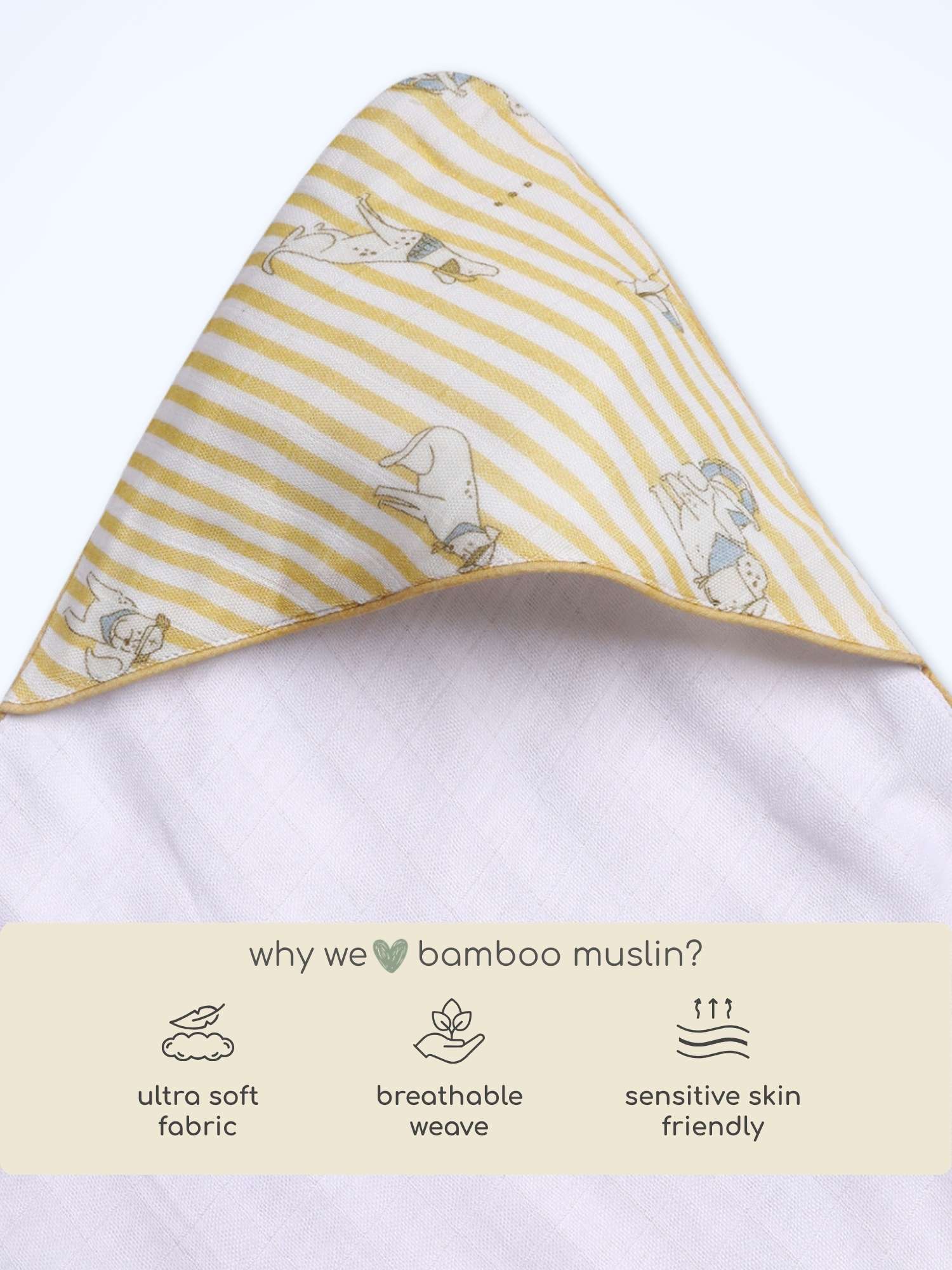 bamboo muslin 3-in-1 multi wrap towel