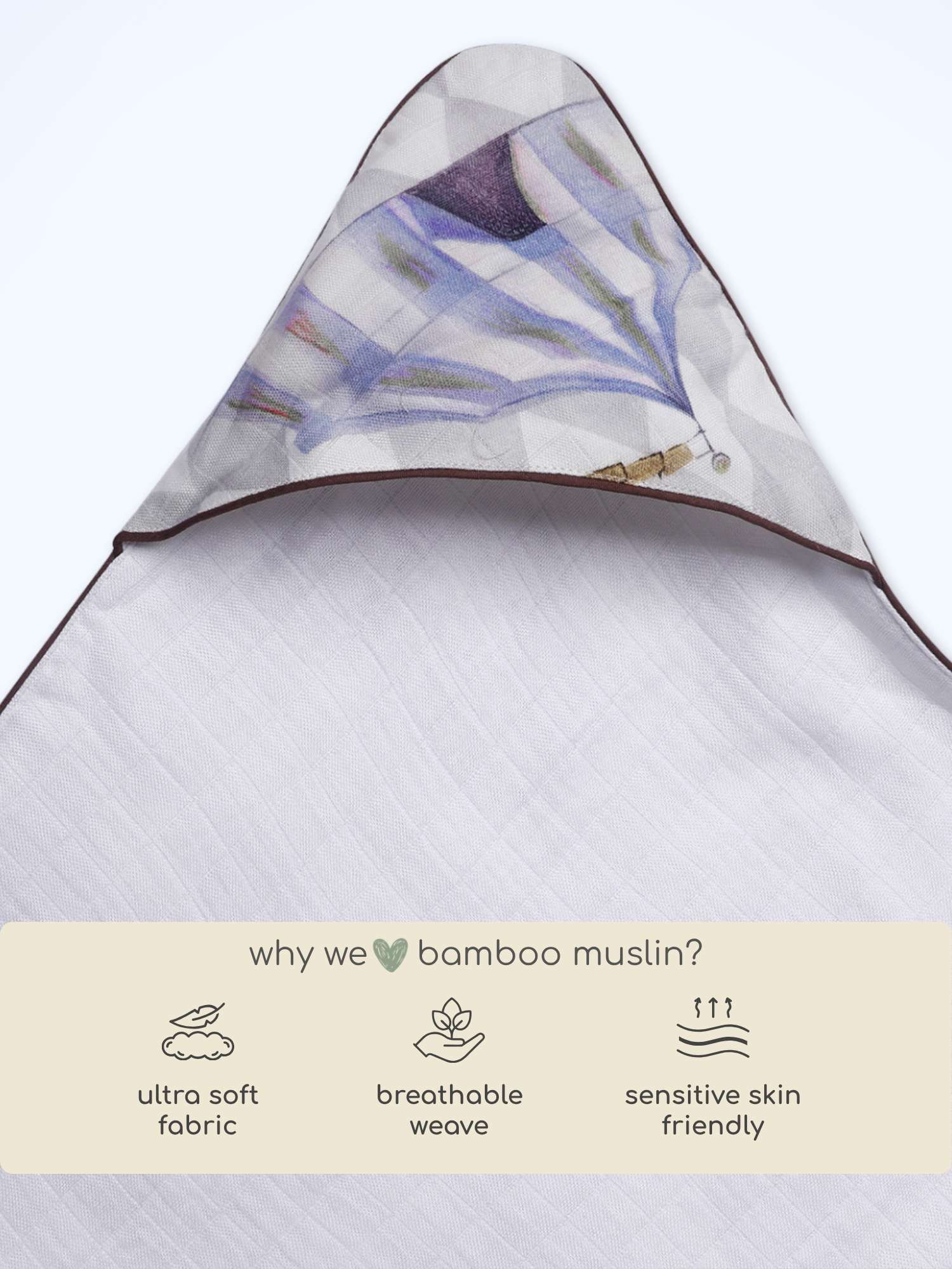 bamboo muslin 3-in-1 multi wrap towel