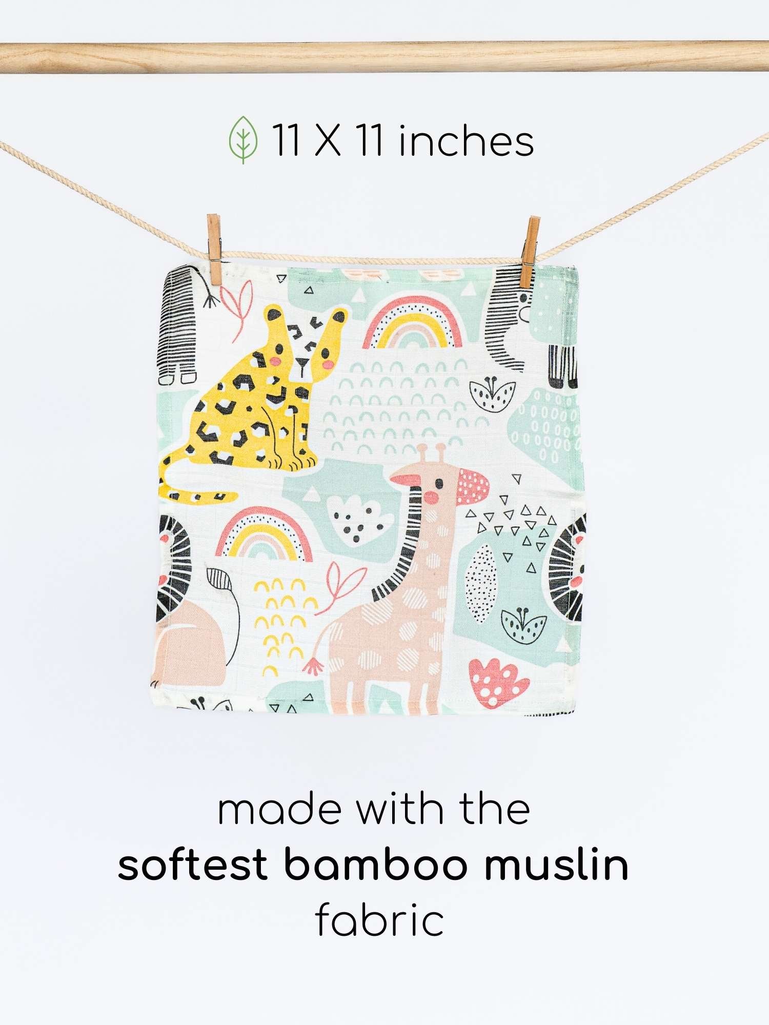 bamboo muslin wash cloth pack of 6