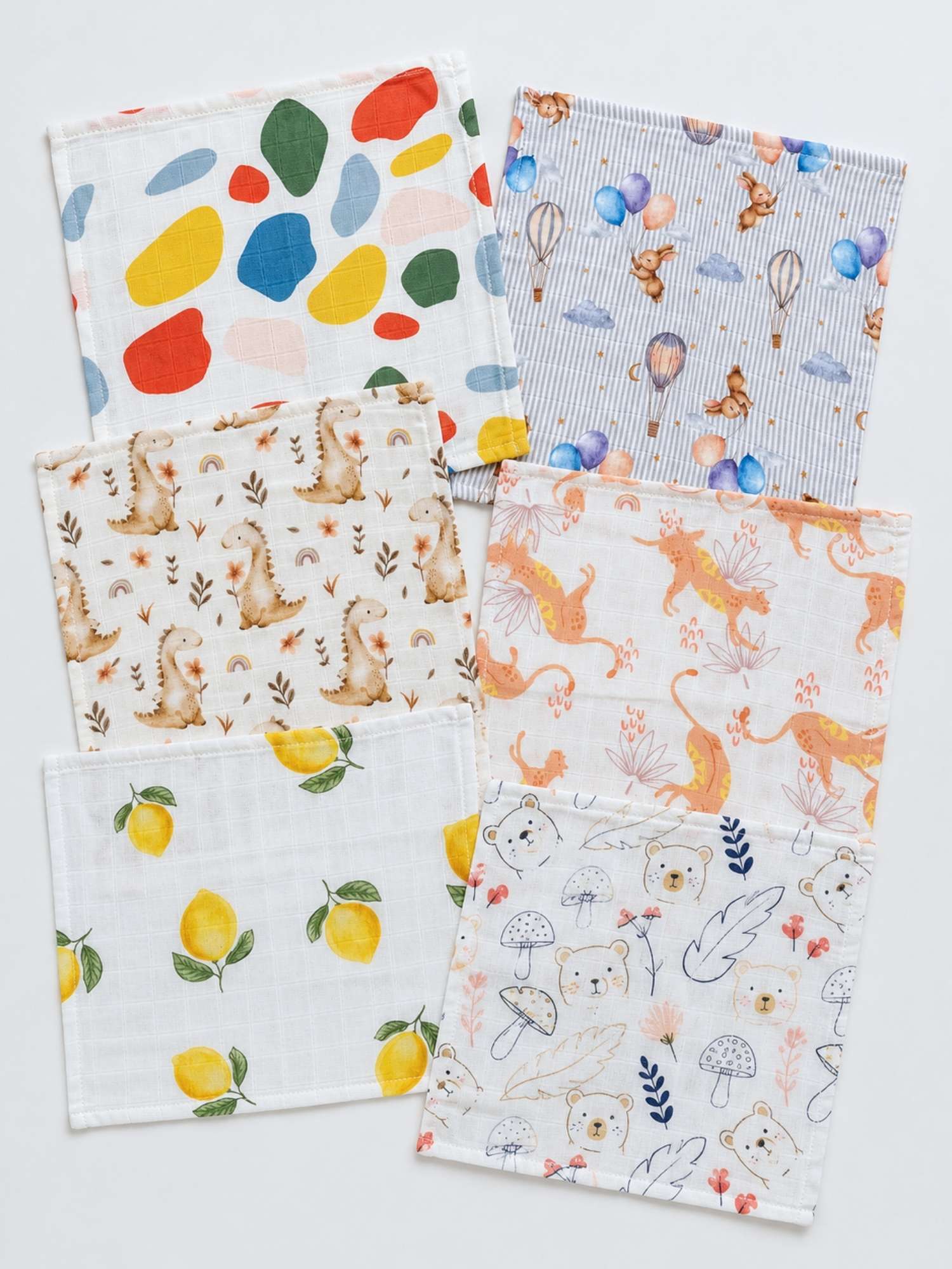 bamboo muslin wash cloth pack of 6