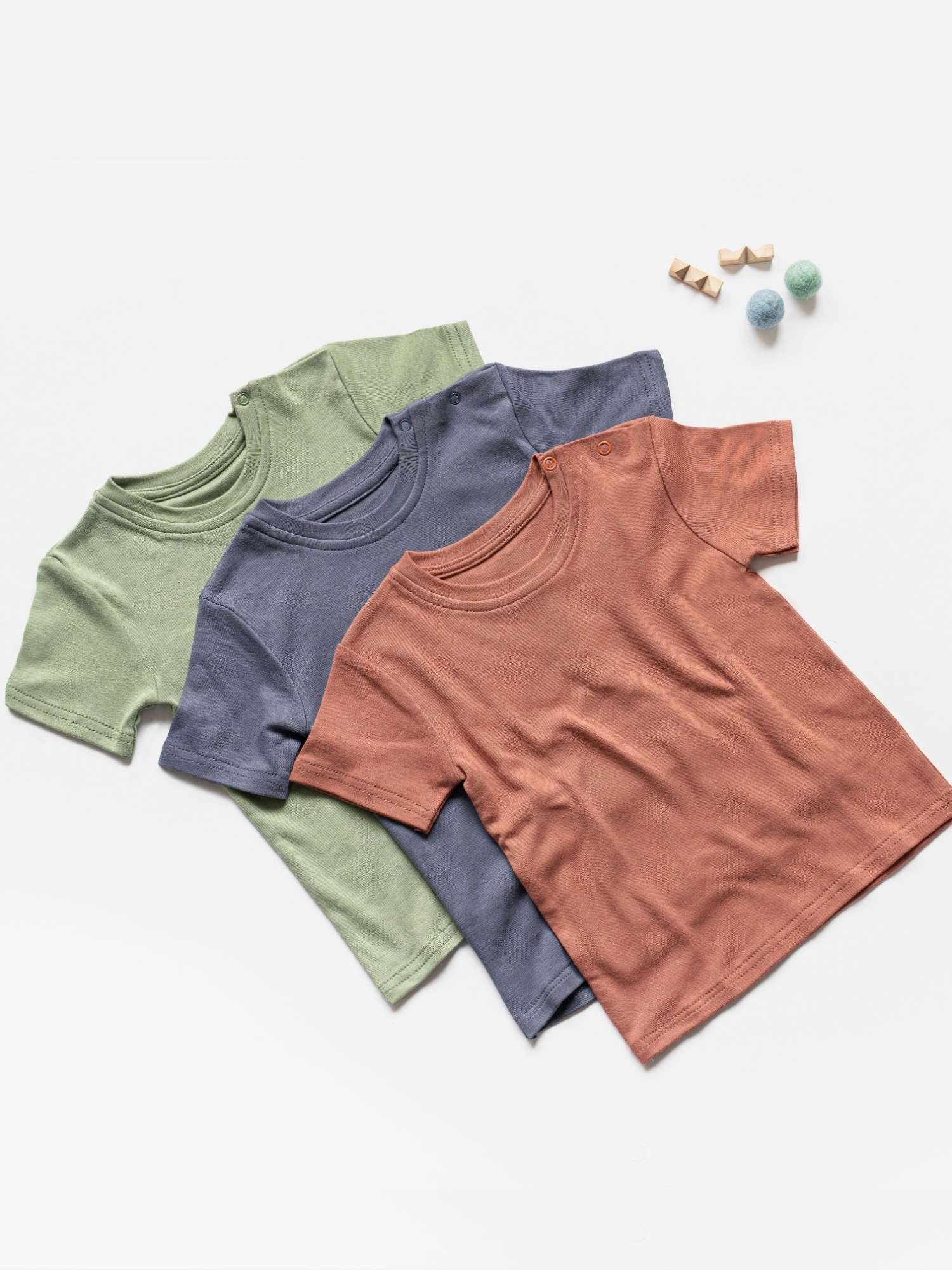 bamboo short sleeve t-shirt pack of 3 set 1