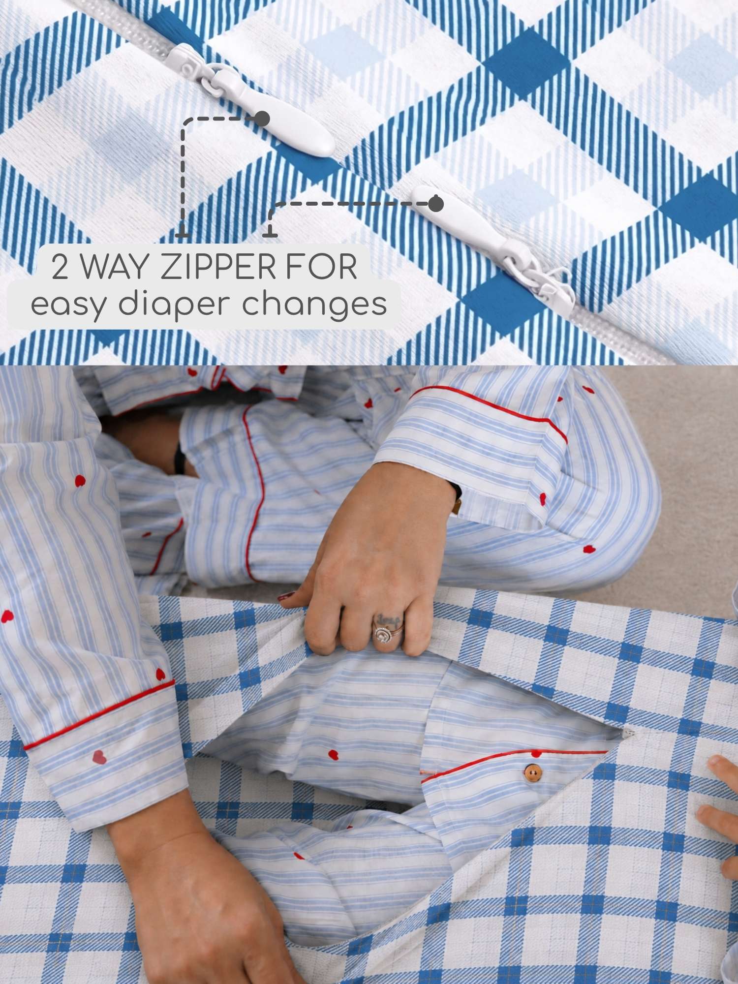 bamboo sleeping bag with foot opening