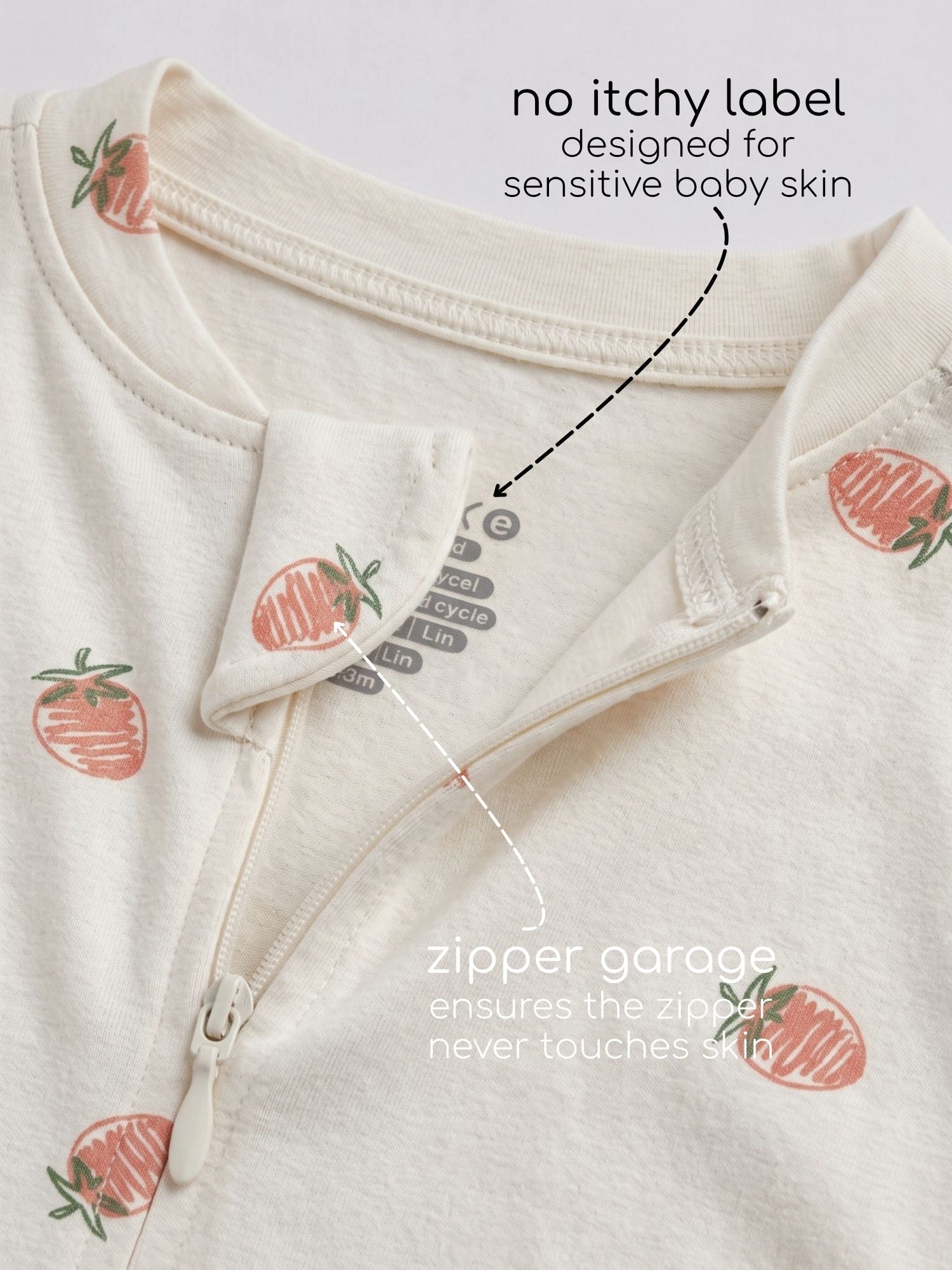 bamboo sleepsuit with reversible mittens & footie