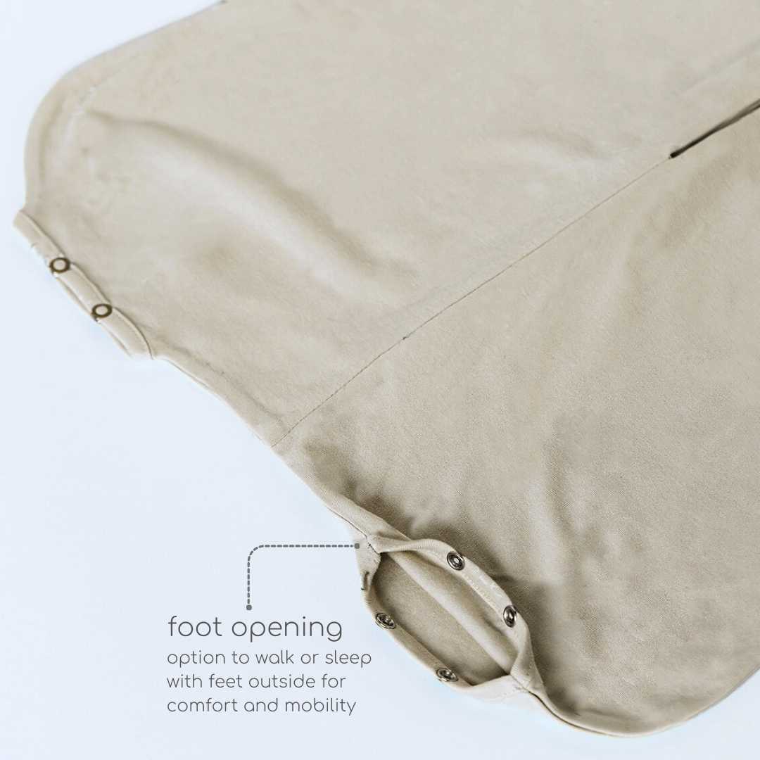 bamboo sleeping bag with foot opening - solid colours