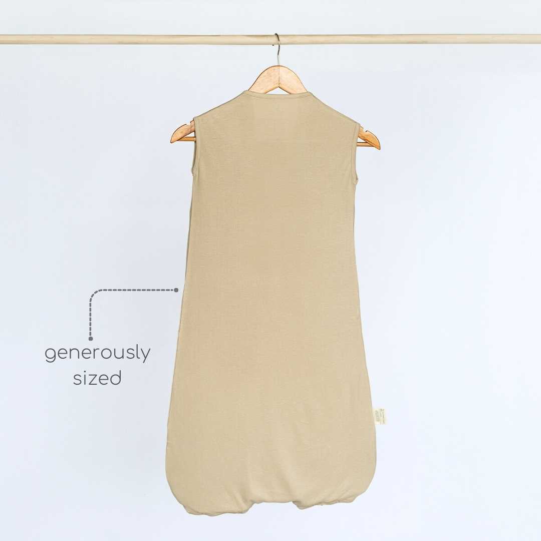 bamboo sleeping bag with foot opening - solid colours