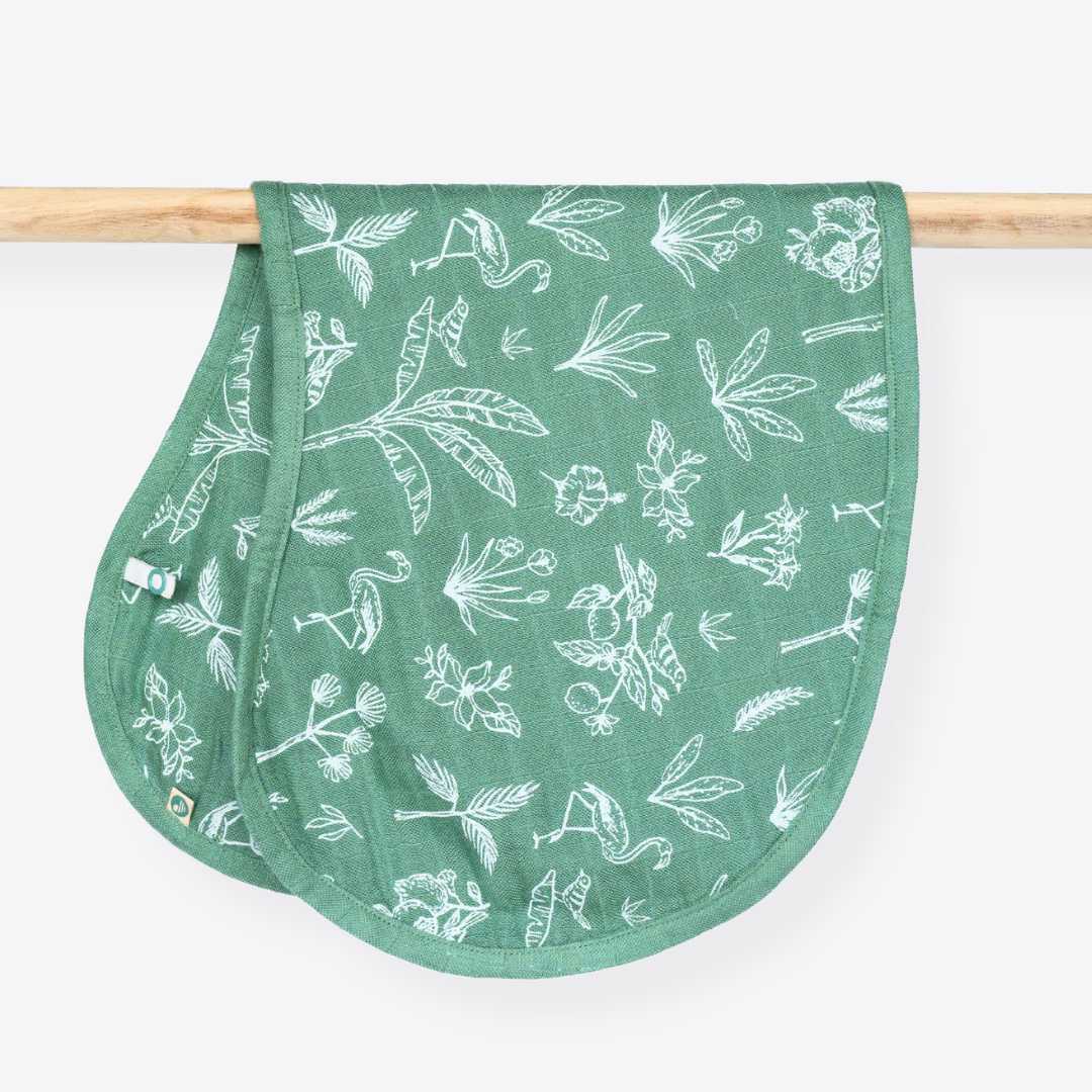 bib_burp_cloth_for_baby_in_bamboo_cotton_muslin_fabric_in_green_tropical_print