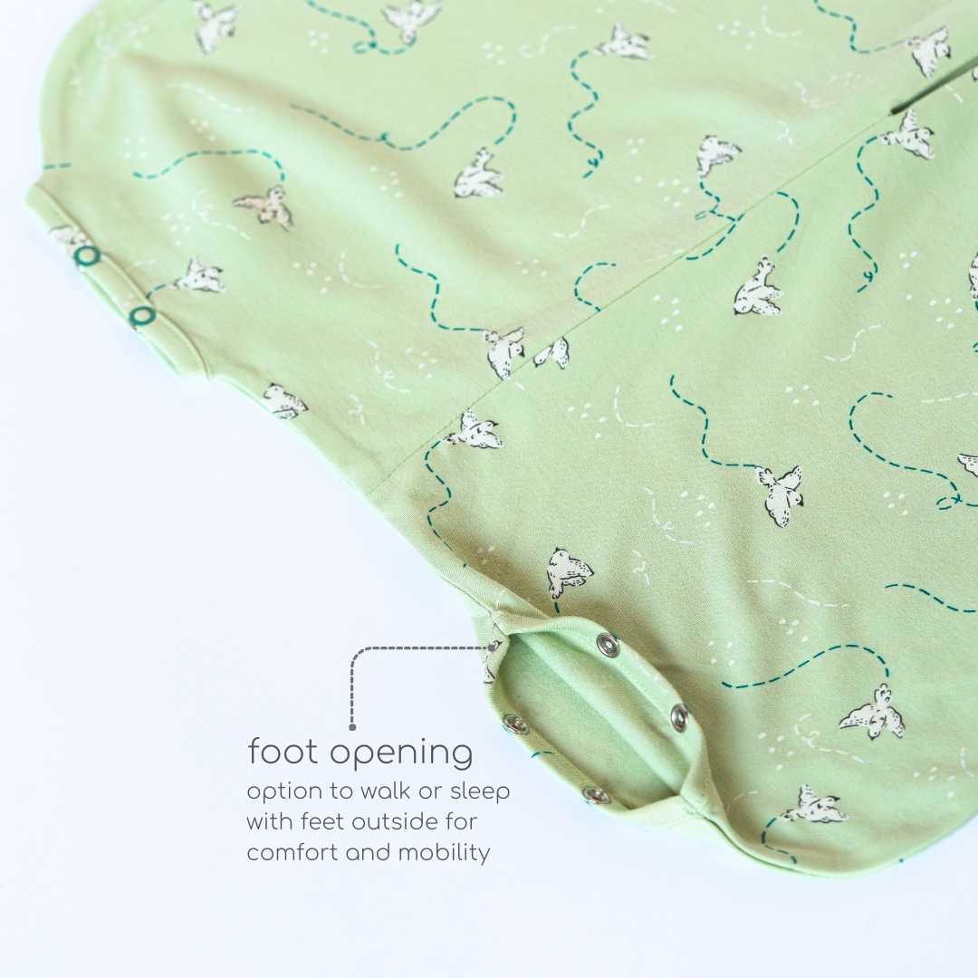 bamboo sleeping bag with foot opening - prints
