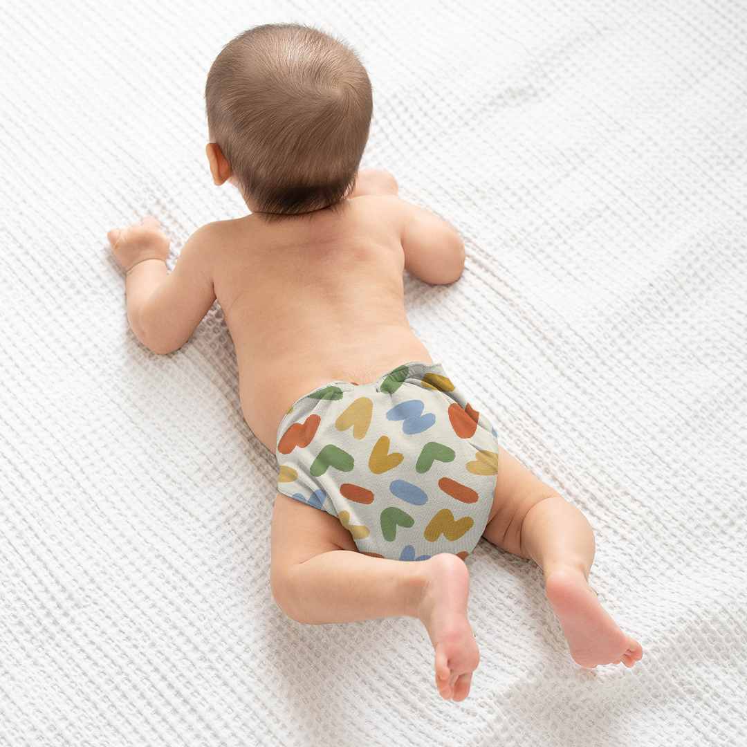 bamboo knit cloth nappy - prints