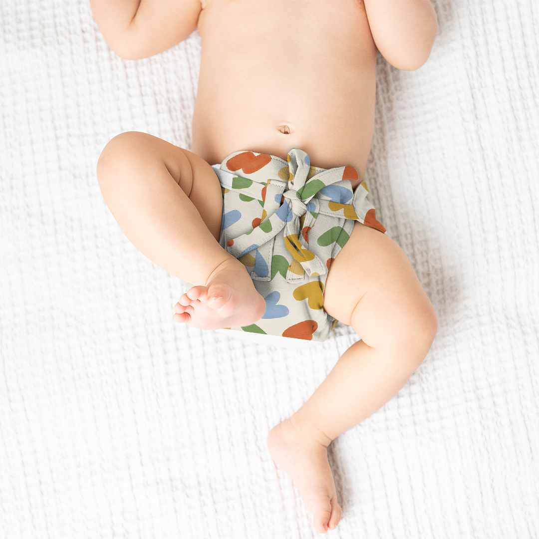 bamboo knit cloth nappy - prints