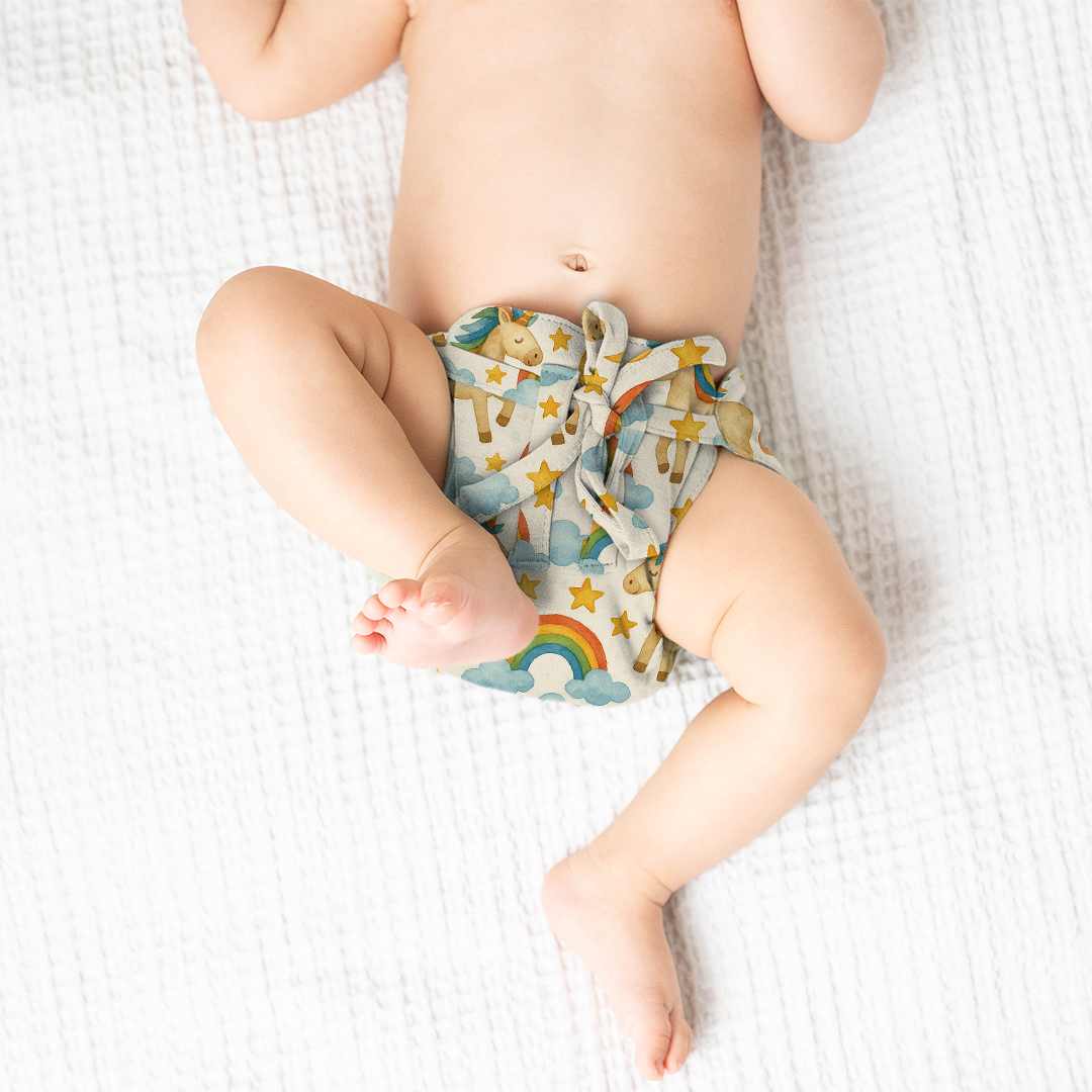 bamboo knit cloth nappy - prints