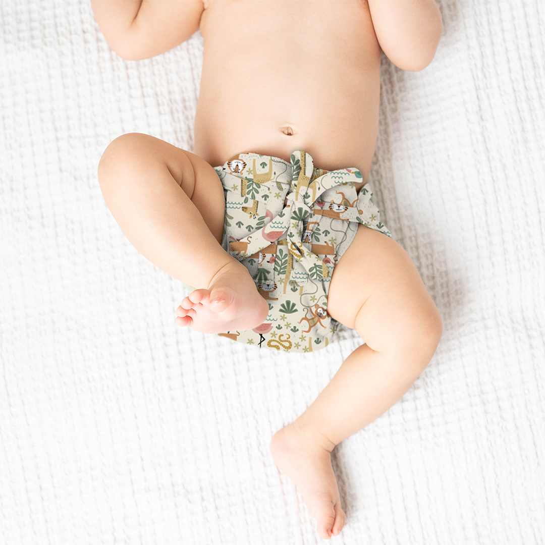 bamboo knit cloth nappy - prints
