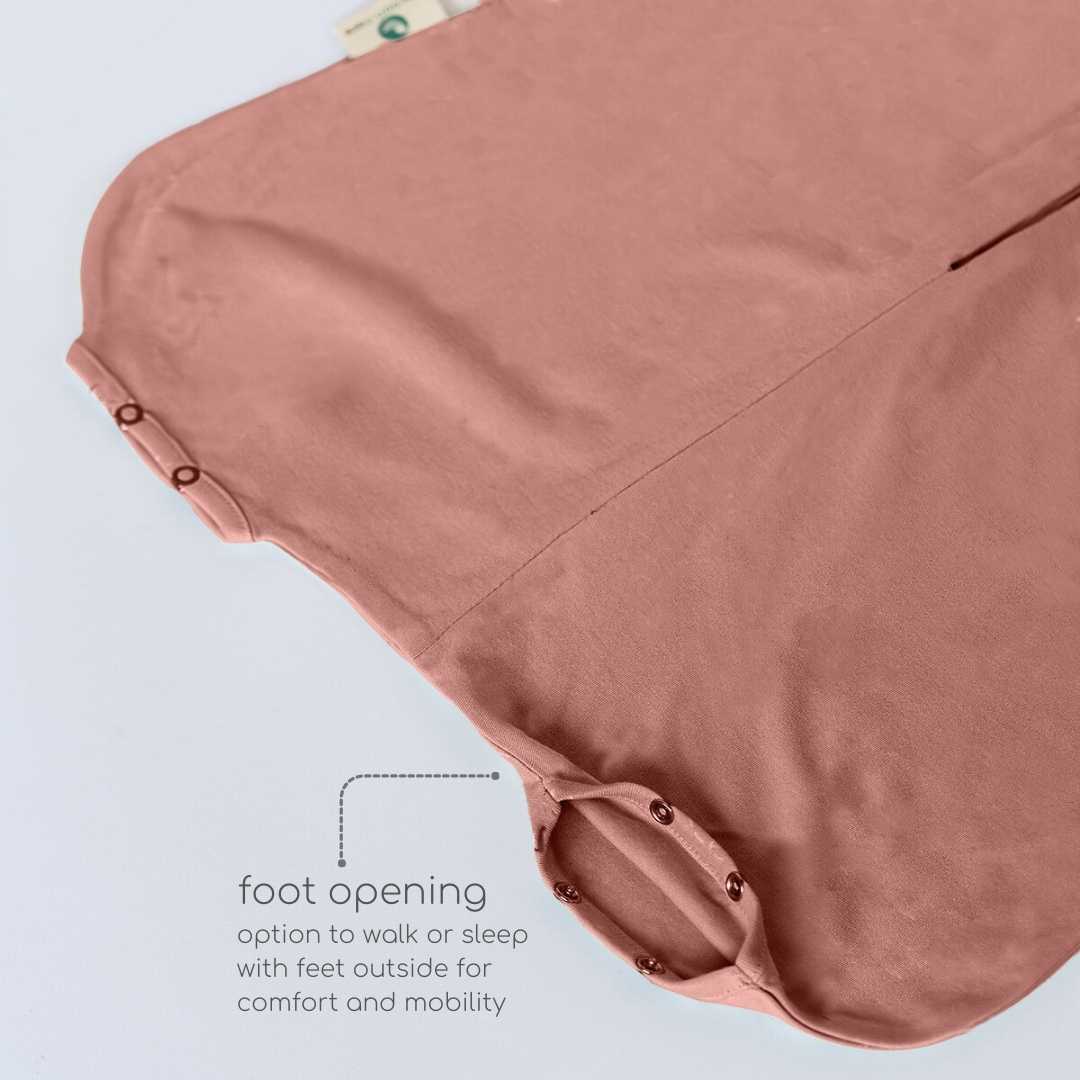 bamboo sleeping bag with foot opening - solid colours