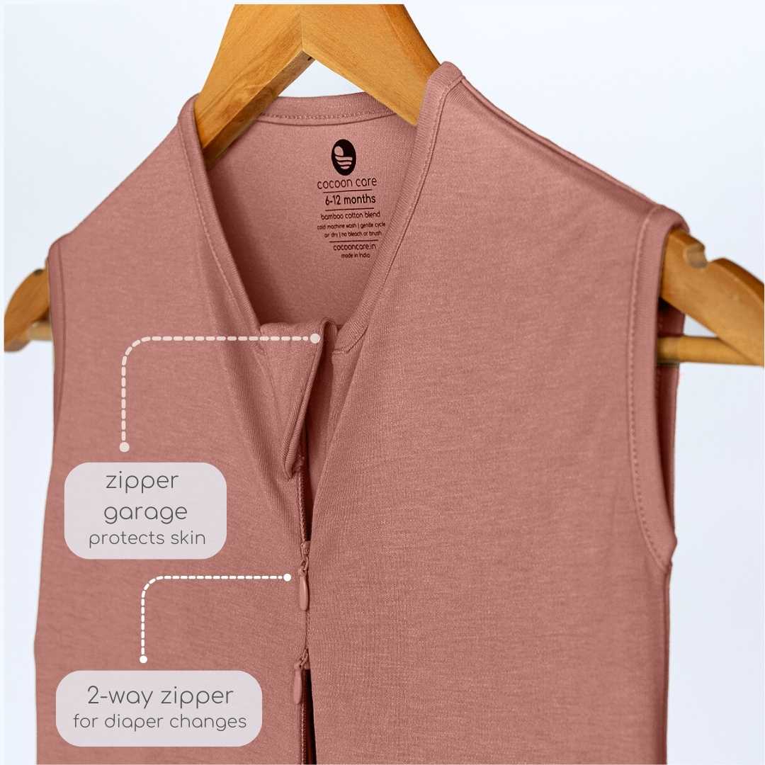 bamboo sleeping bag with foot opening - solid colours