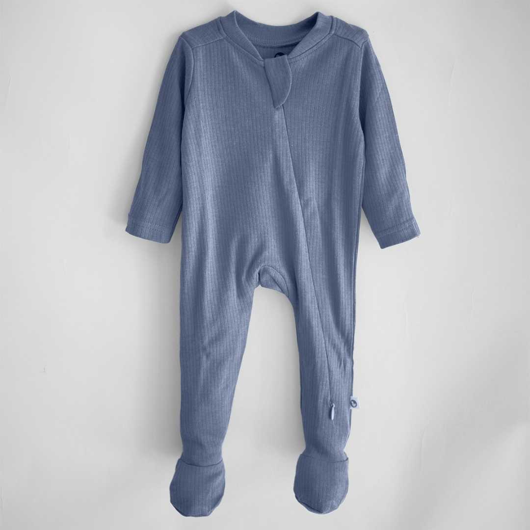 Ribbed Bamboo Footed Sleepsuit