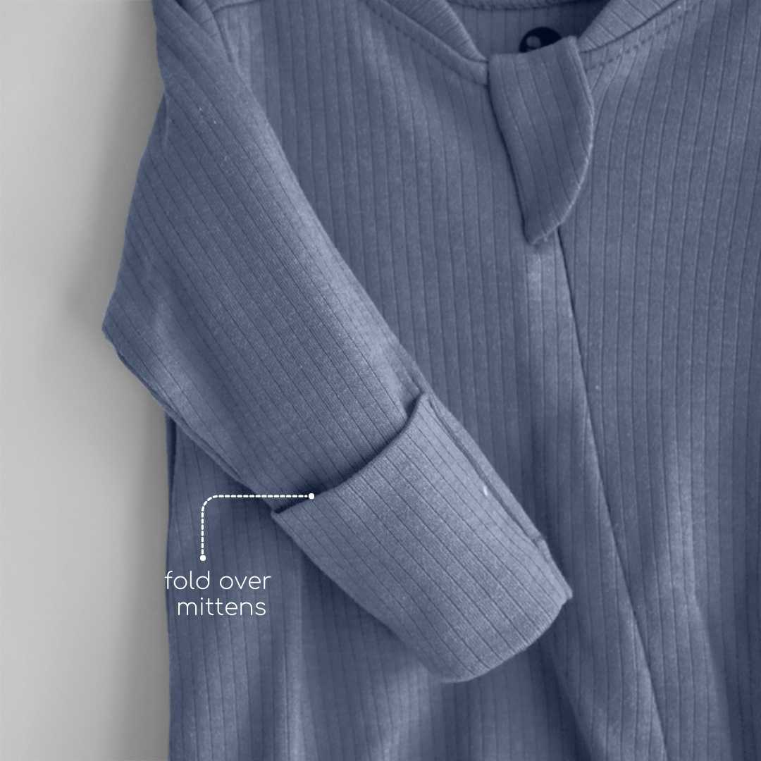Ribbed Bamboo Footed Sleepsuit