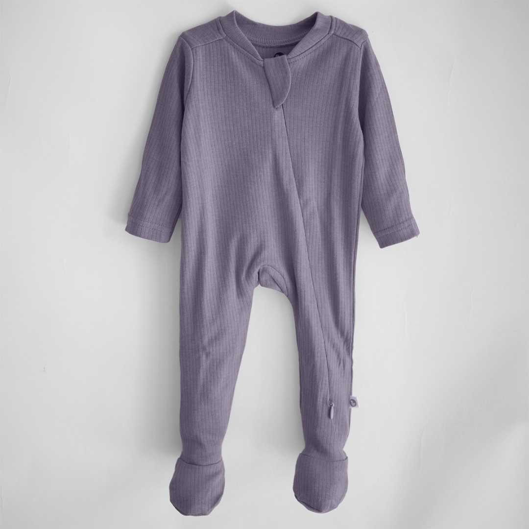 Ribbed Bamboo Footed Sleepsuit