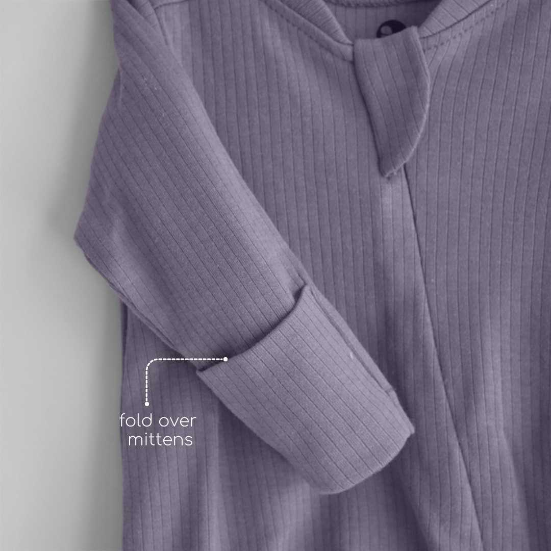 Ribbed Bamboo Footed Sleepsuit