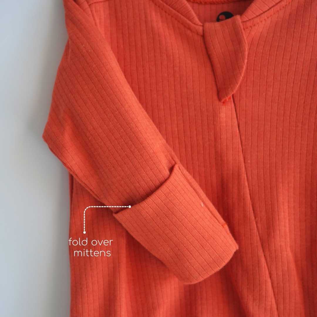 Ribbed Bamboo Footed Sleepsuit