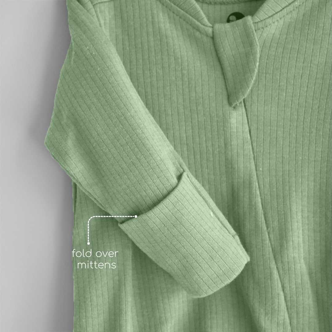 Ribbed Bamboo Footed Sleepsuit