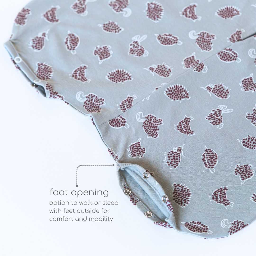 bamboo sleeping bag with foot opening - prints