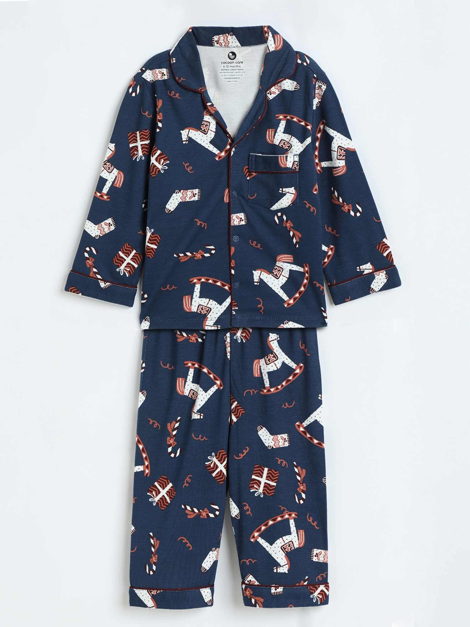 bamboo knit nightsuit - christmas collection