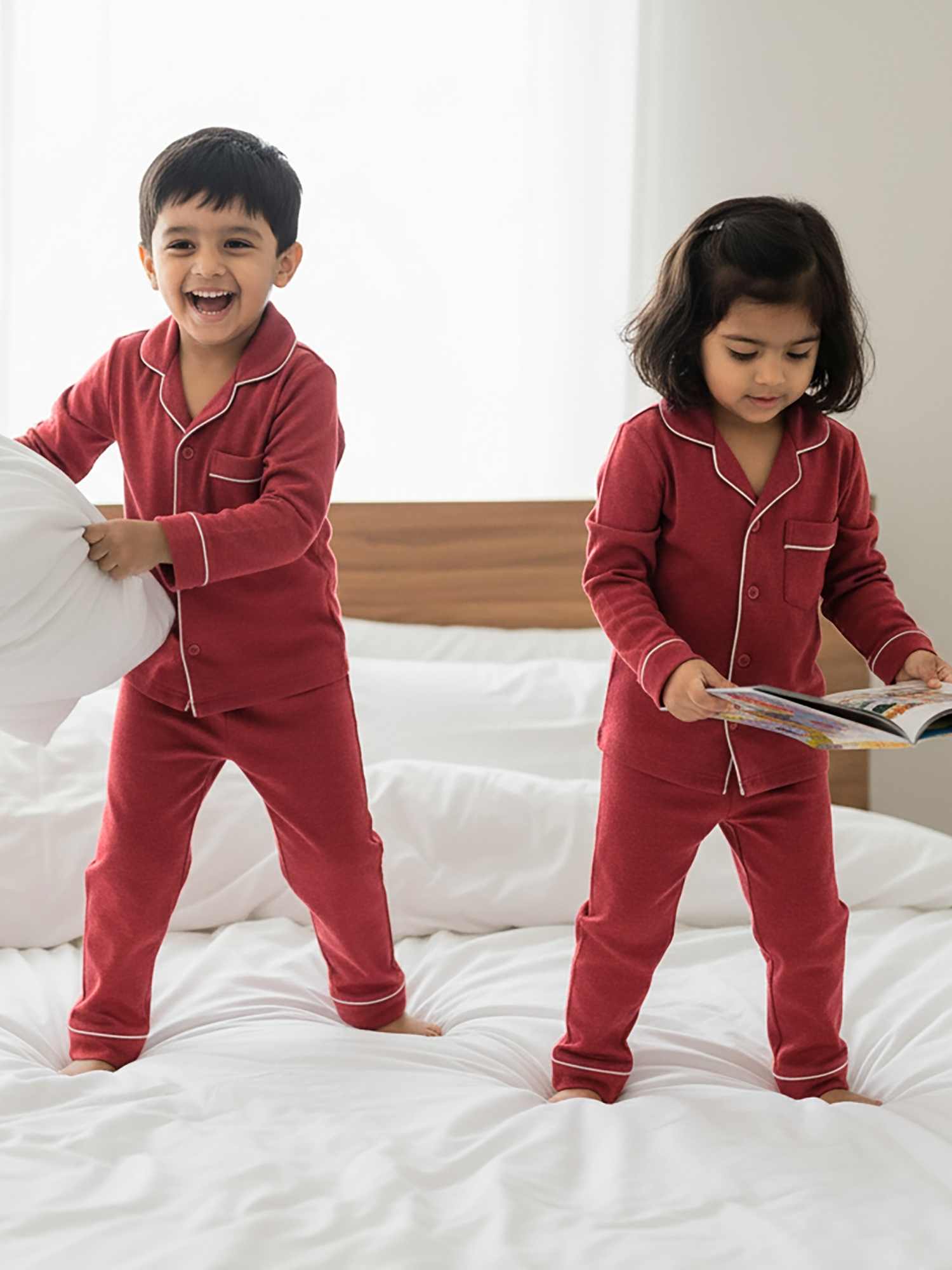 bamboo knit nightsuit - christmas collection