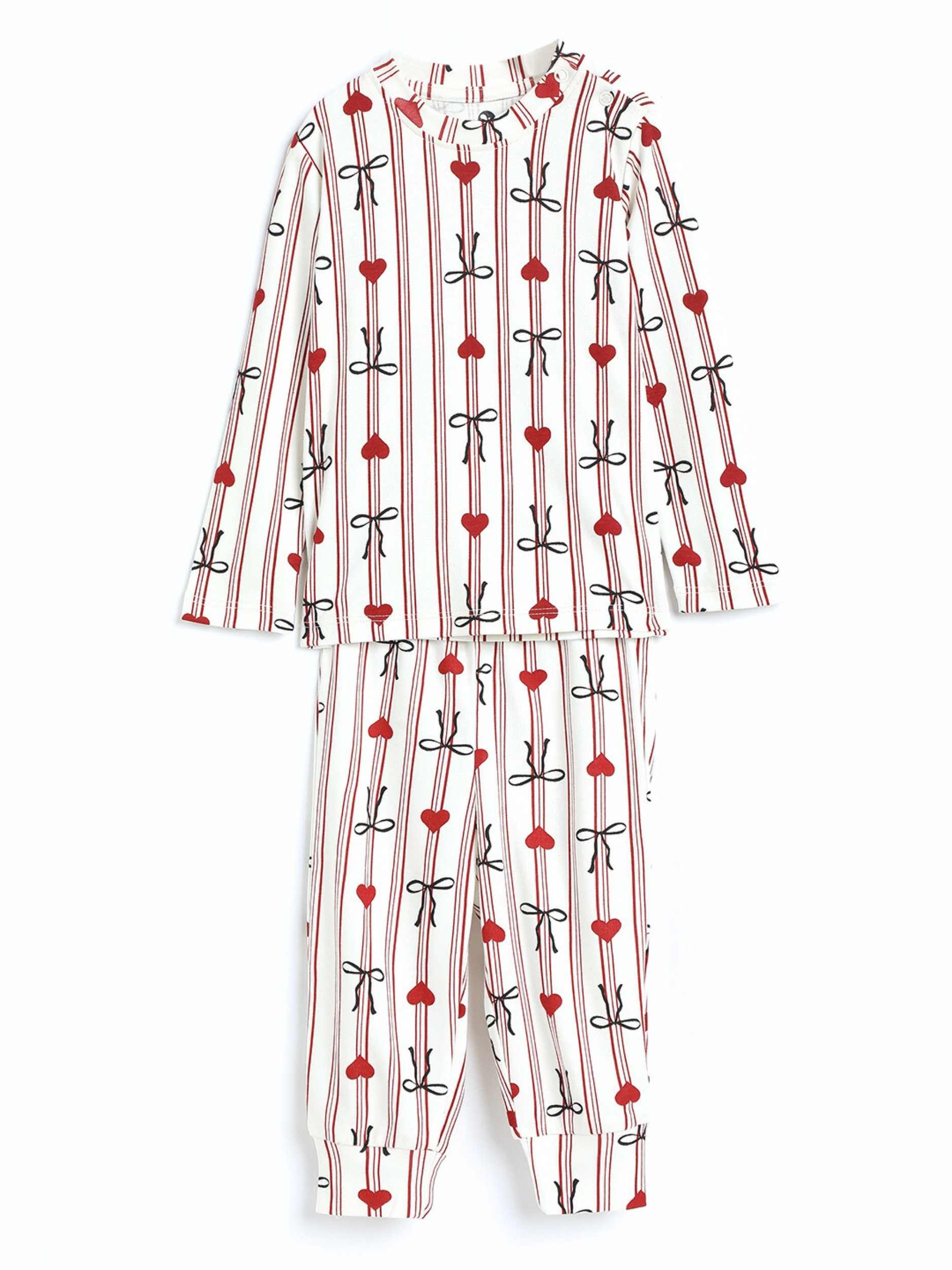 bamboo long sleeve pajama co-ord set - christmas collection
