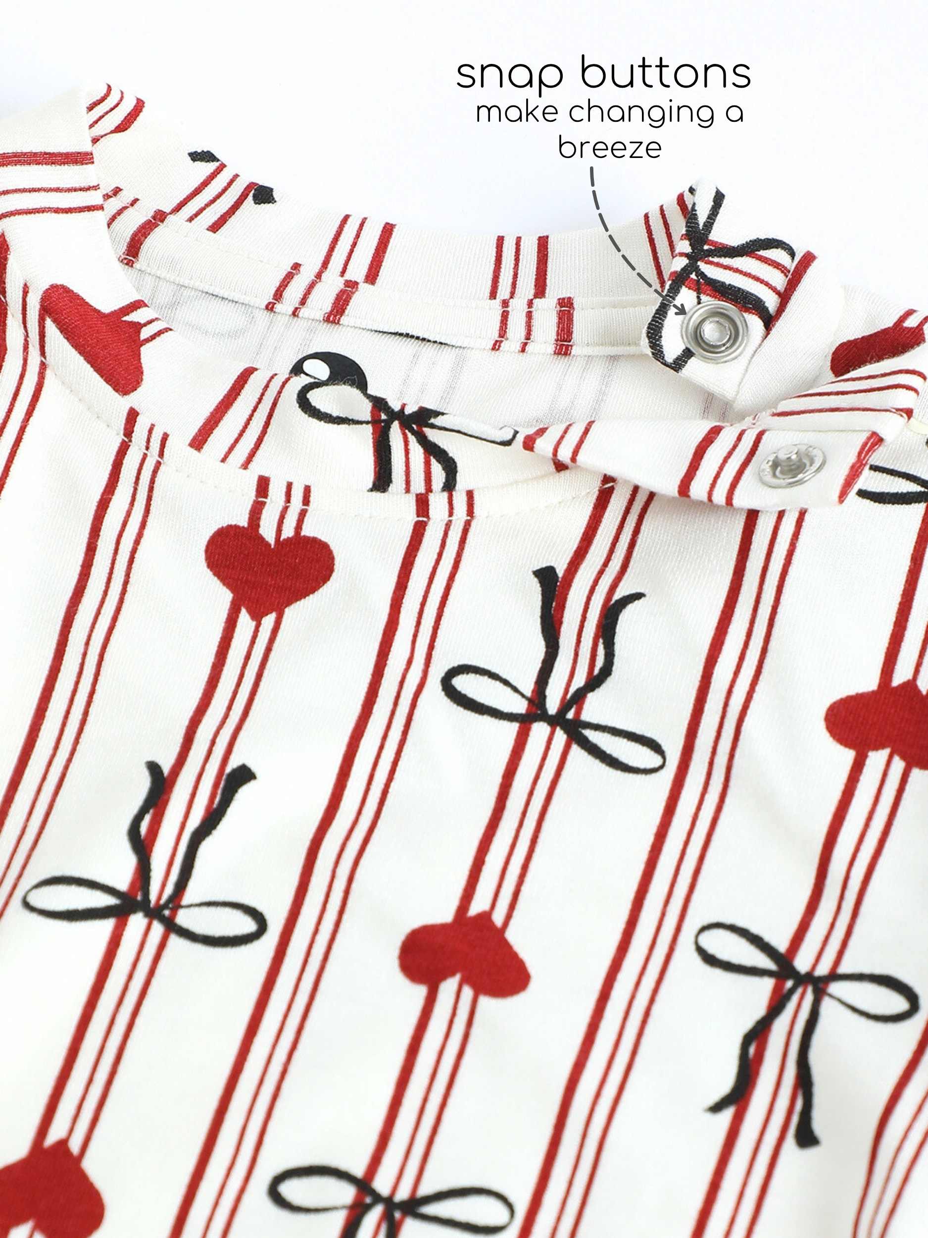 bamboo long sleeve pajama co-ord set - christmas collection