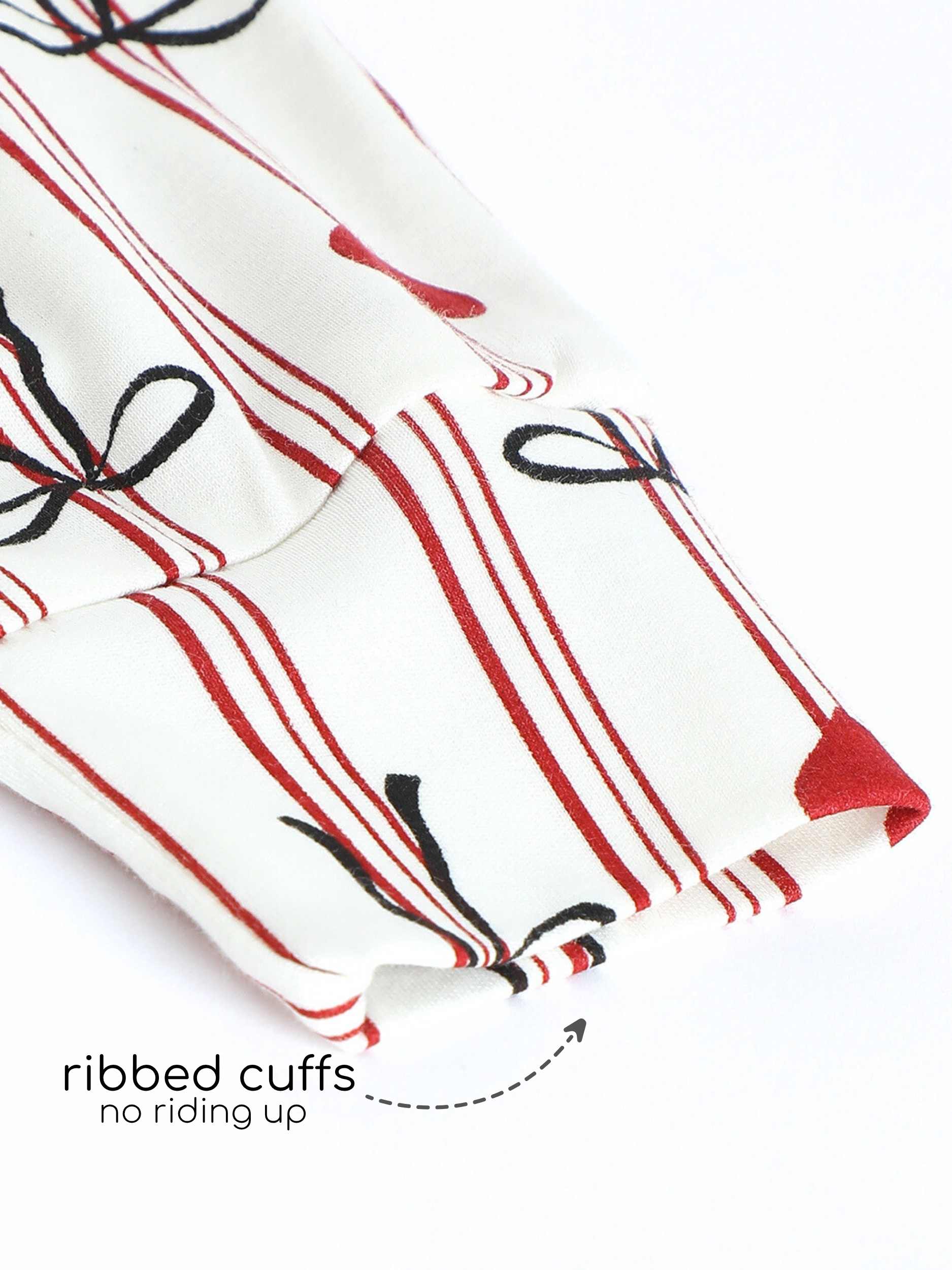 bamboo long sleeve pajama co-ord set - christmas collection