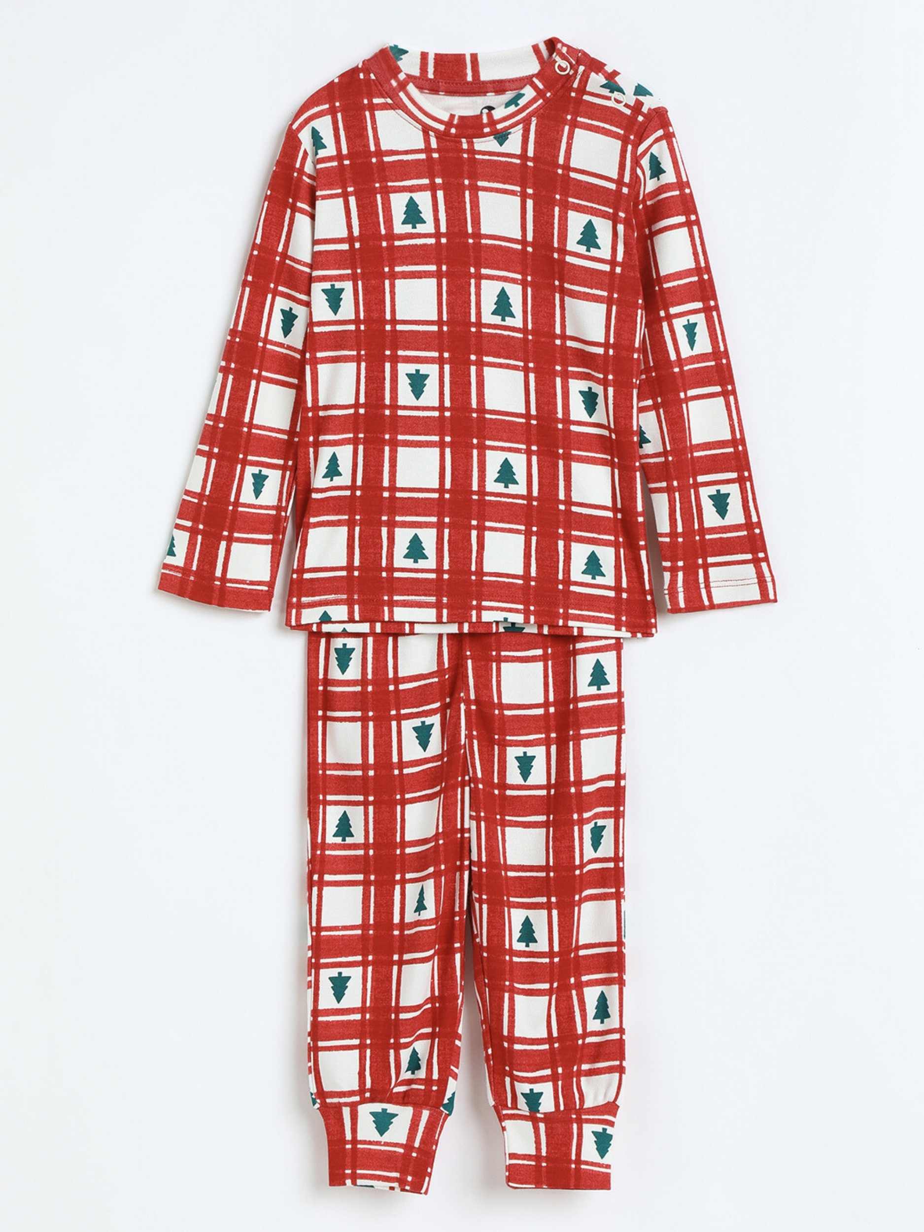 bamboo long sleeve pajama co-ord set - christmas collection