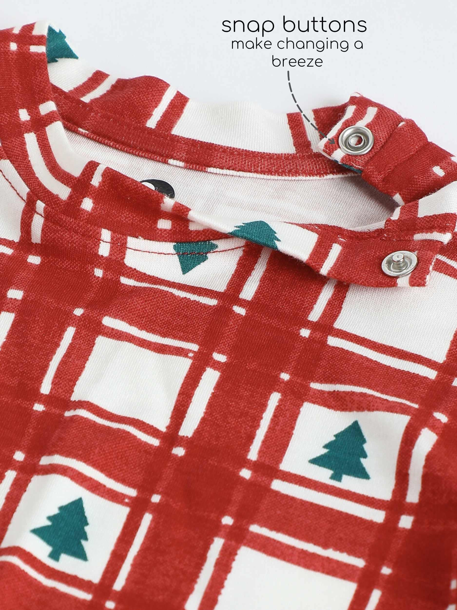 bamboo long sleeve pajama co-ord set - christmas collection